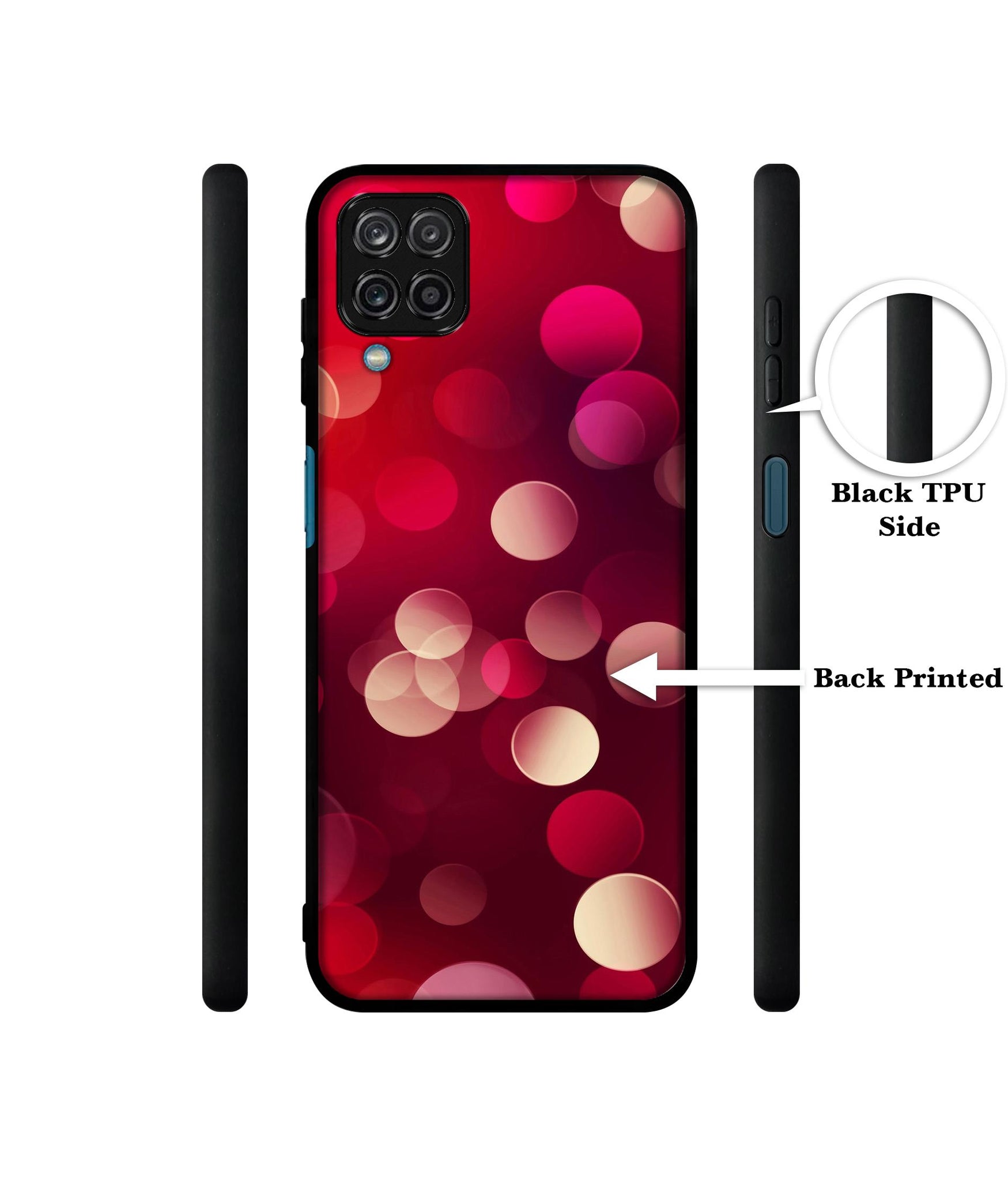 3D Circles Design Designer 2D Printed Back Case Cover for Samsung Galaxy M12 4G / A12 4G / F12 4G