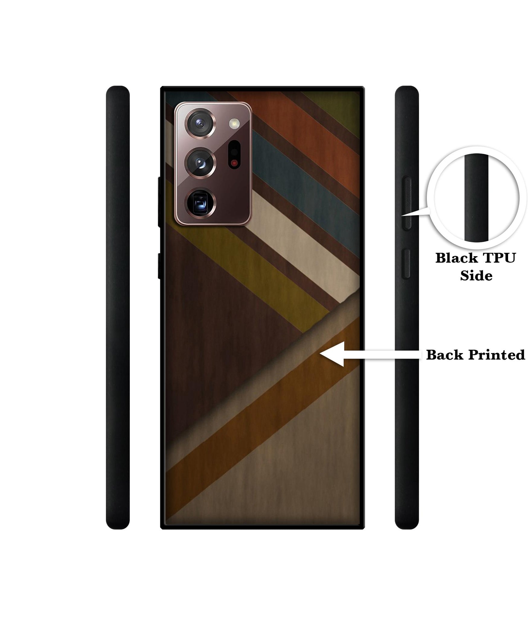 Colorful Wooden Pattern Design Designer 2D Printed Back Case Cover for Samsung Galaxy Note 20 Ultra 5G