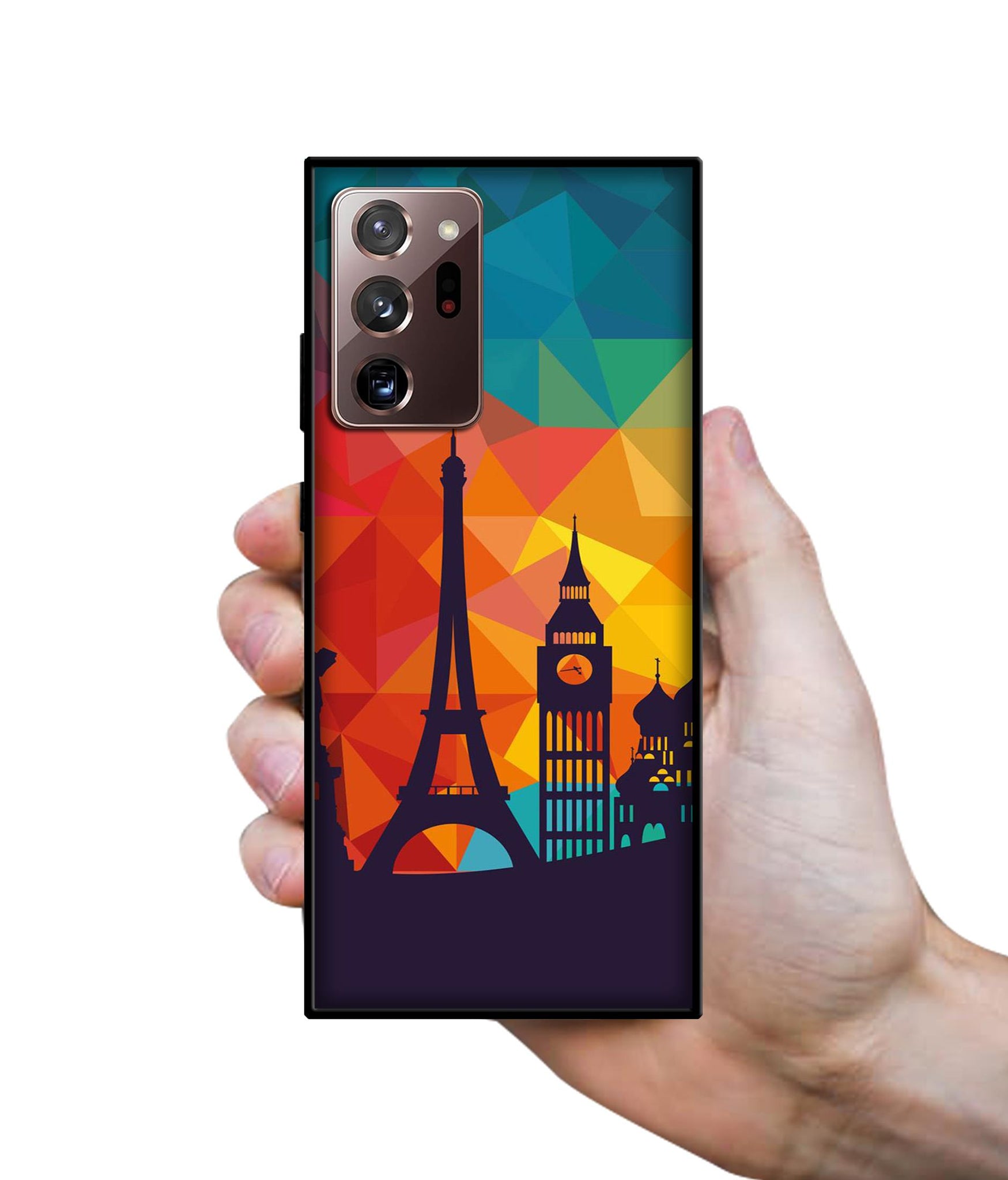 Colored Paris Design Designer 2D Printed Back Case Cover for Samsung Galaxy Note 20 Ultra 5G