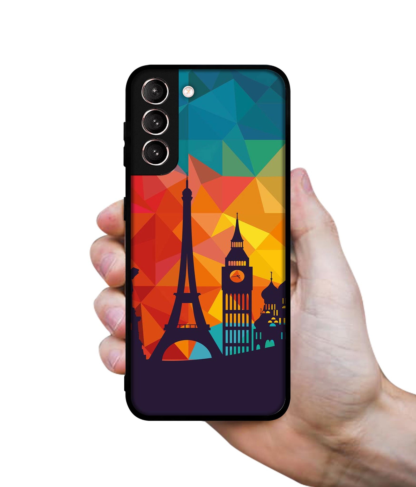 Colored Paris Design Designer 2D Printed Back Case Cover for Samsung Galaxy S21 5G