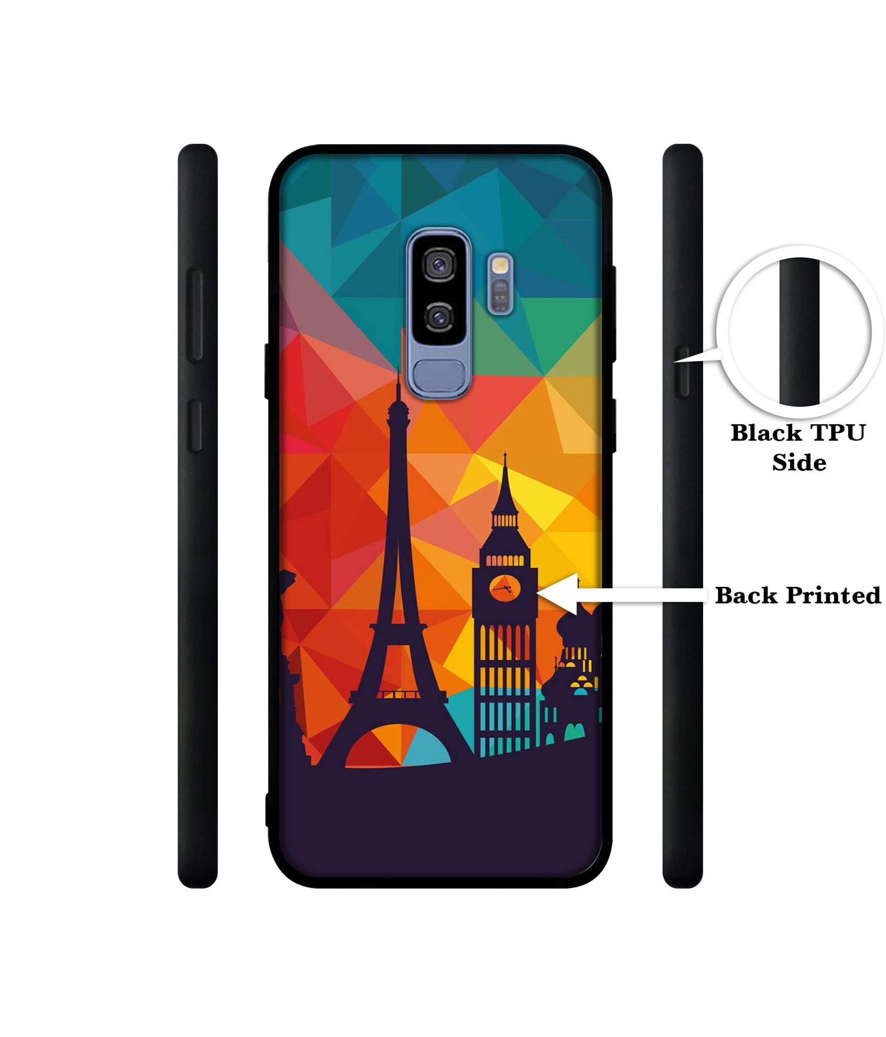 Colored Paris Design Designer 2D Printed Back Case Cover for Samsung Galaxy S9 Plus 4G