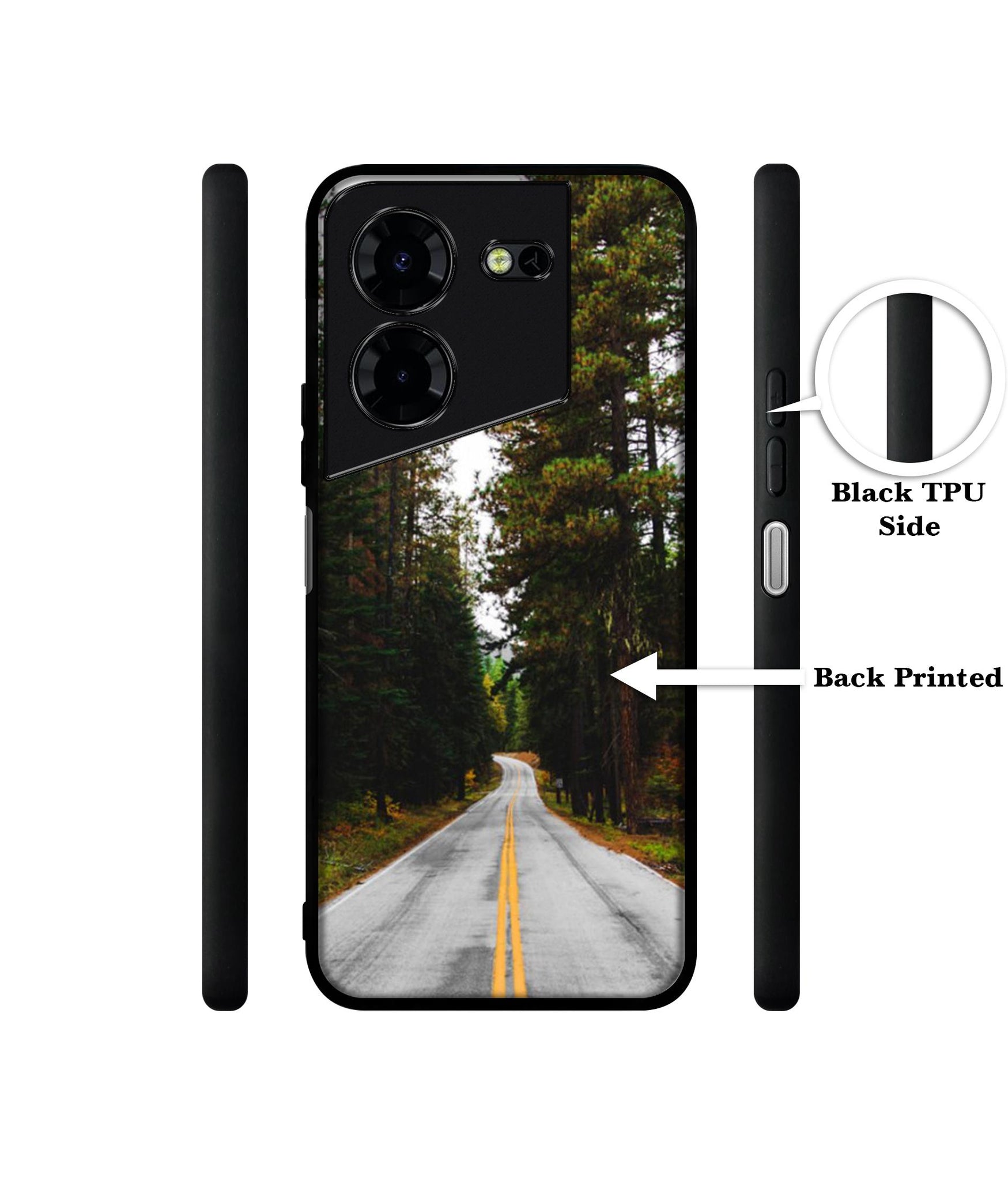 Road Photo Design Designer 2D Printed Back Case Cover for Tecno Pova 5 4G / Pova 5 Pro 5G