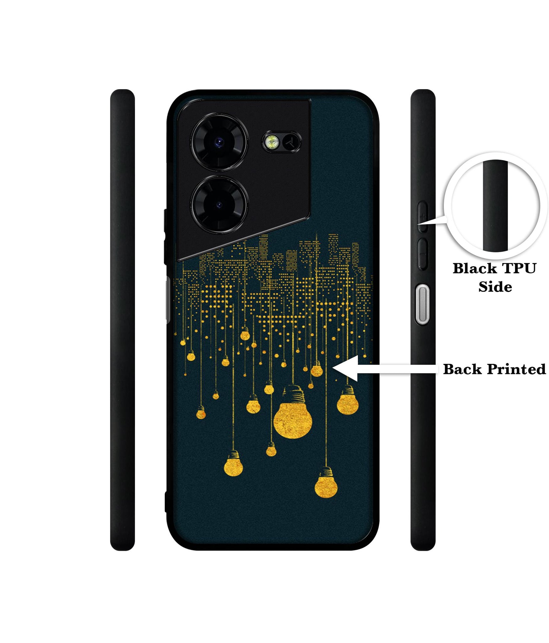 City Light Pattern Design Designer 2D Printed Back Case Cover for Tecno Pova 5 4G / Pova 5 Pro 5G