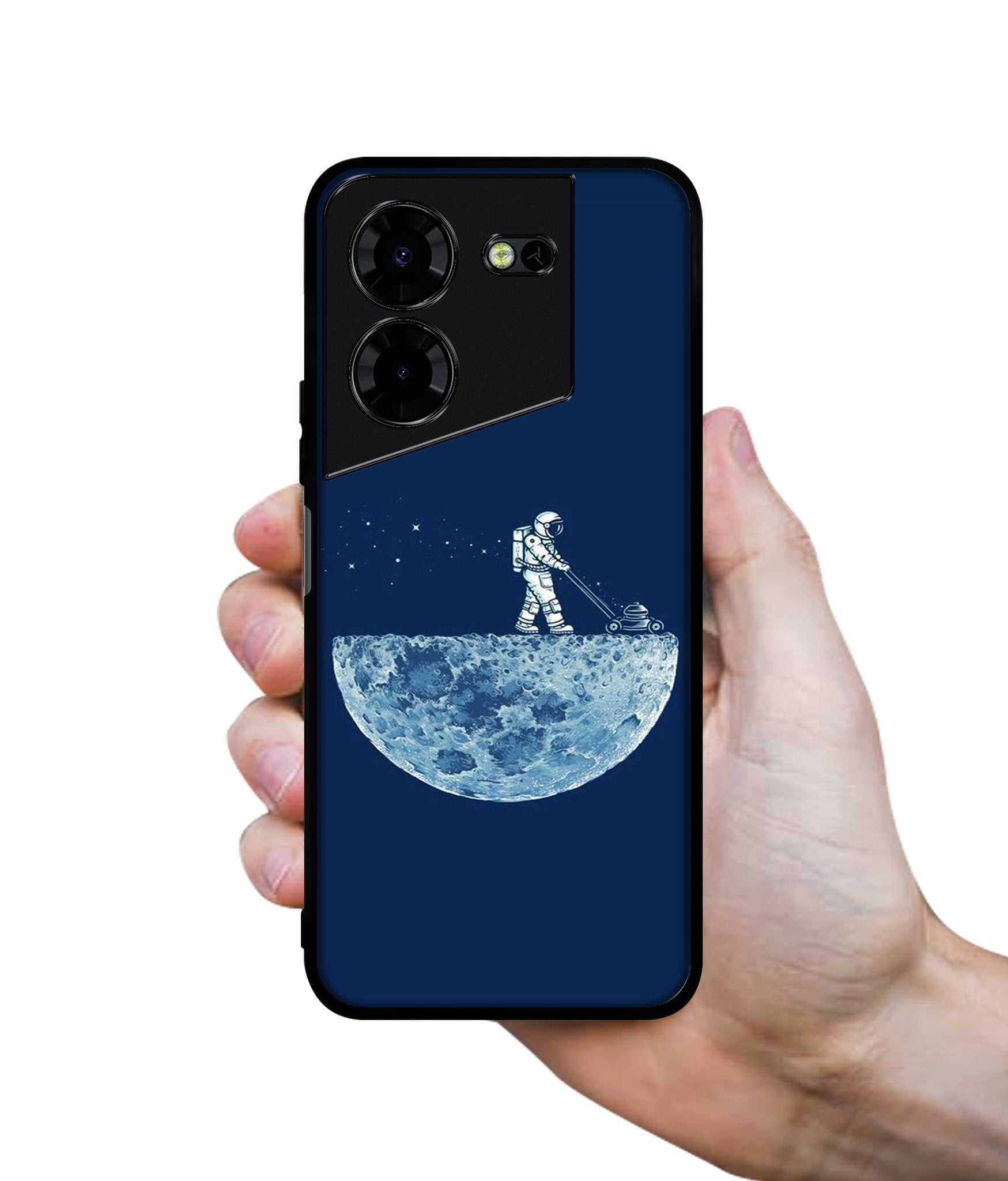 Moon Walk Design Designer 2D Printed Back Case Cover for Tecno Pova 5 4G / Pova 5 Pro 5G