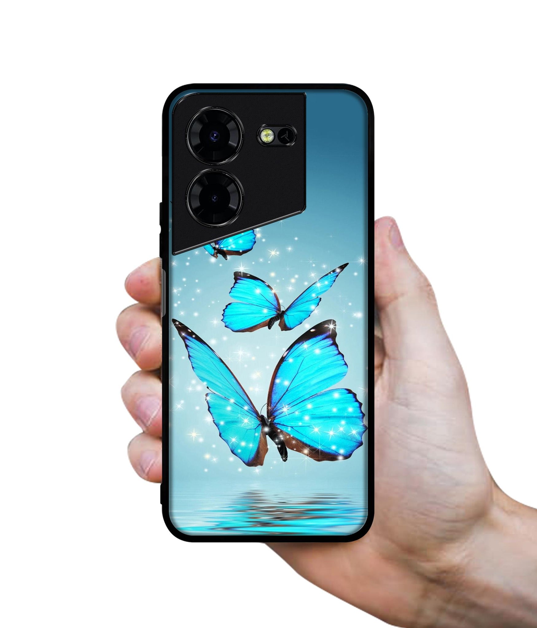 Flying Butterflies Design Designer 2D Printed Back Case Cover for Tecno Pova 5 4G / Pova 5 Pro 5G