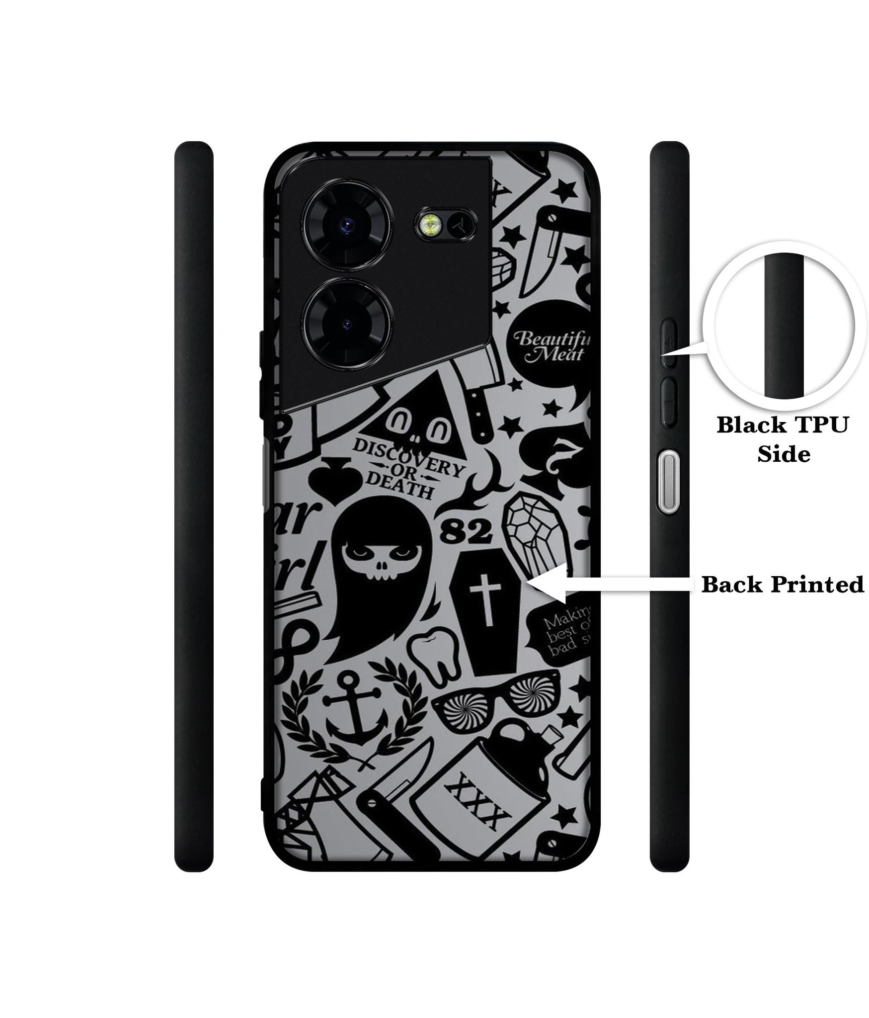 Discover Or Death Design Designer 2D Printed Back Case Cover for Tecno Pova 5 4G / Pova 5 Pro 5G