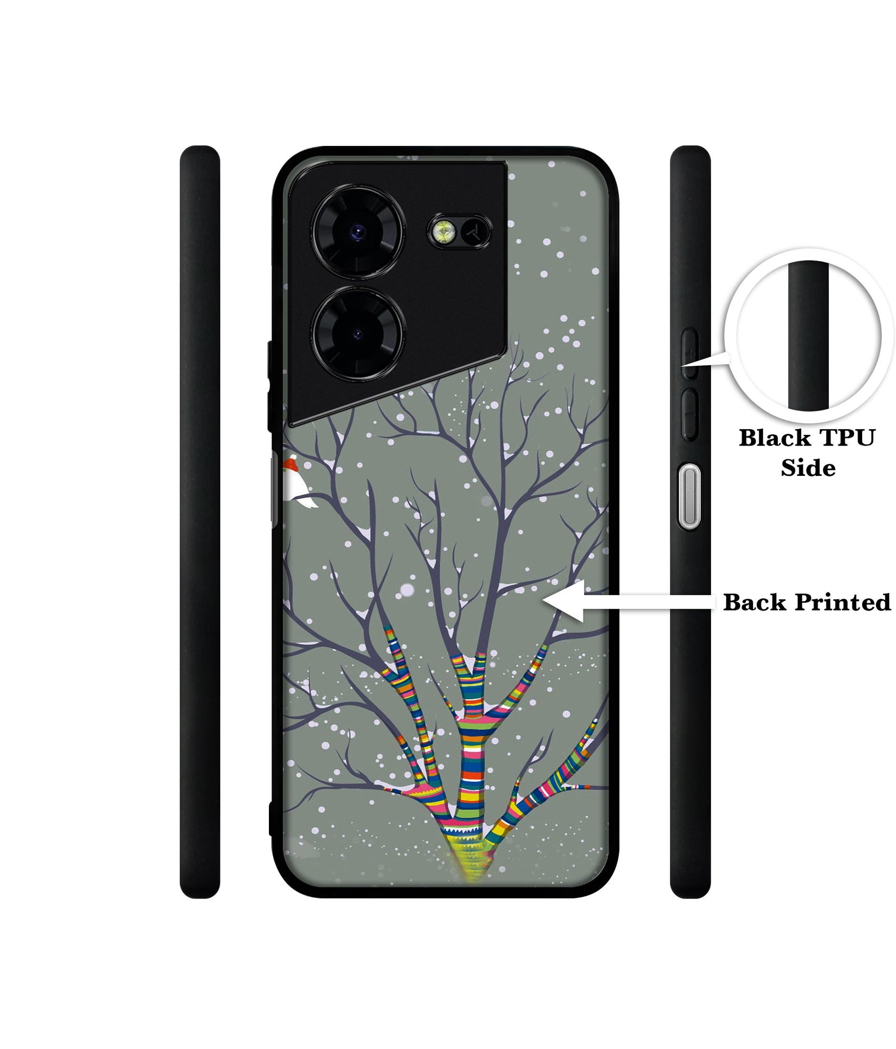 Winter Pattern Print Design Designer 2D Printed Back Case Cover for Tecno Pova 5 4G / Pova 5 Pro 5G