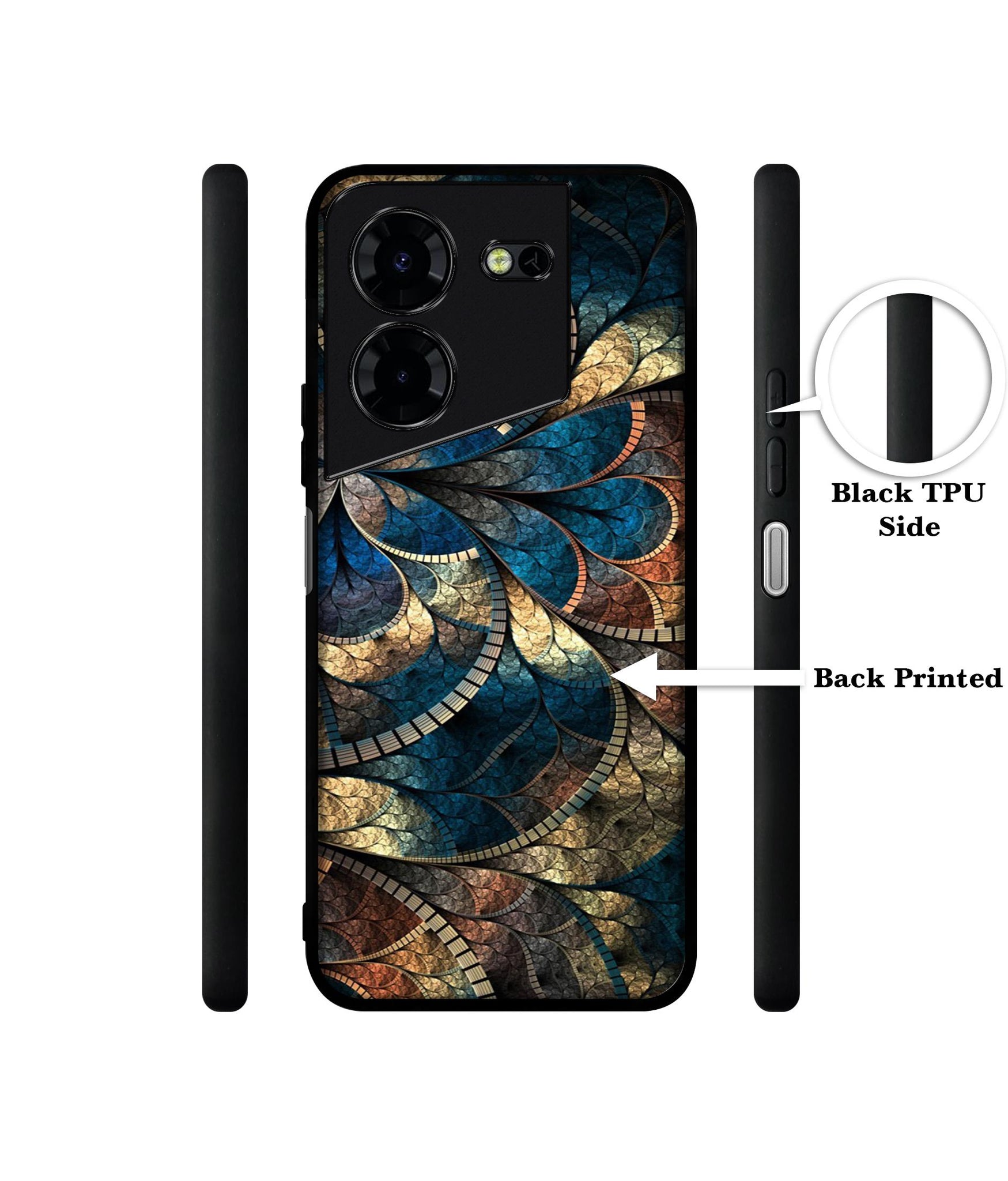 Fractional Pattern Design Designer 2D Printed Back Case Cover for Tecno Pova 5 4G / Pova 5 Pro 5G