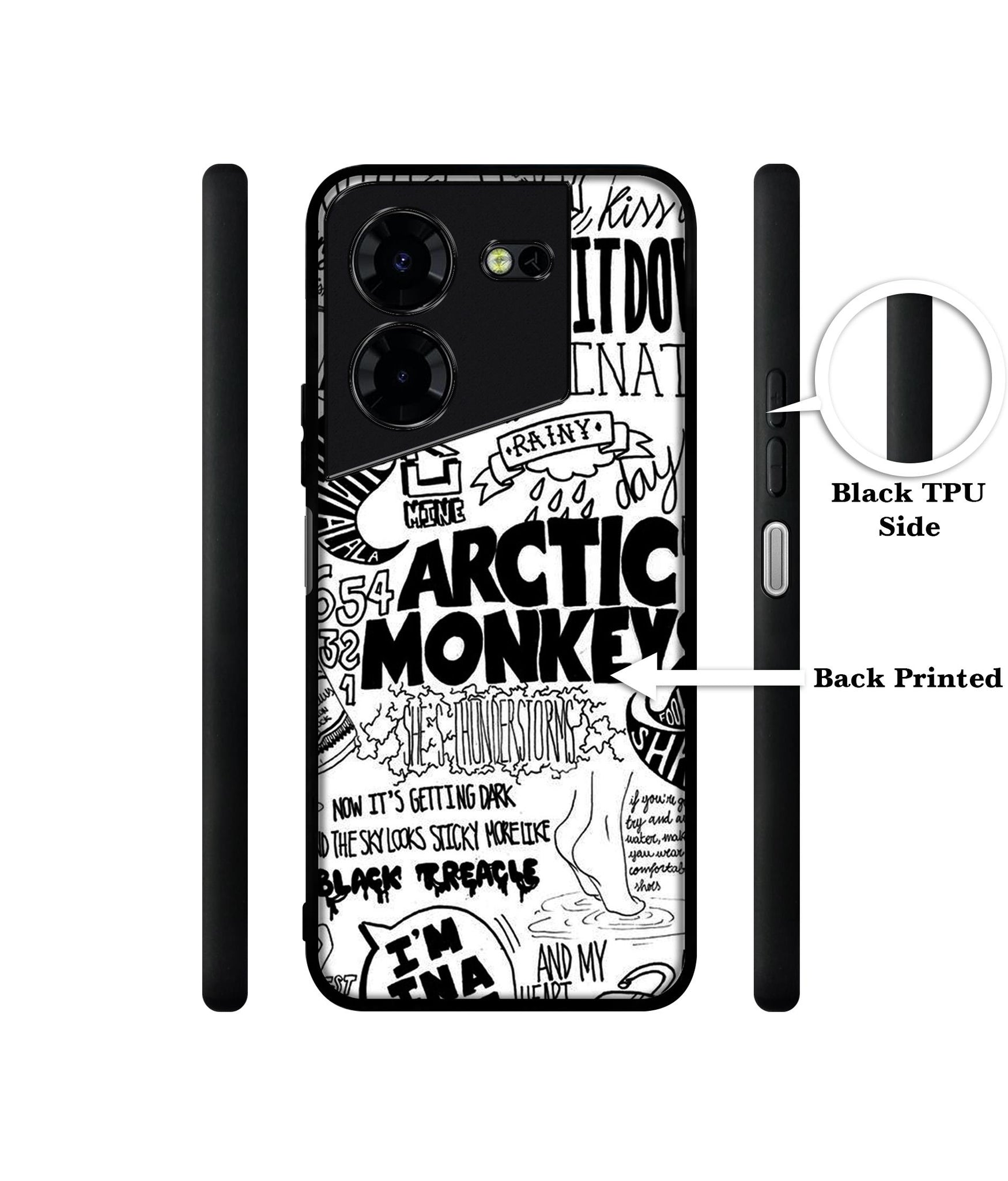 Arctic Monkeys Pattern Design Designer 2D Printed Back Case Cover for Tecno Pova 5 4G / Pova 5 Pro 5G