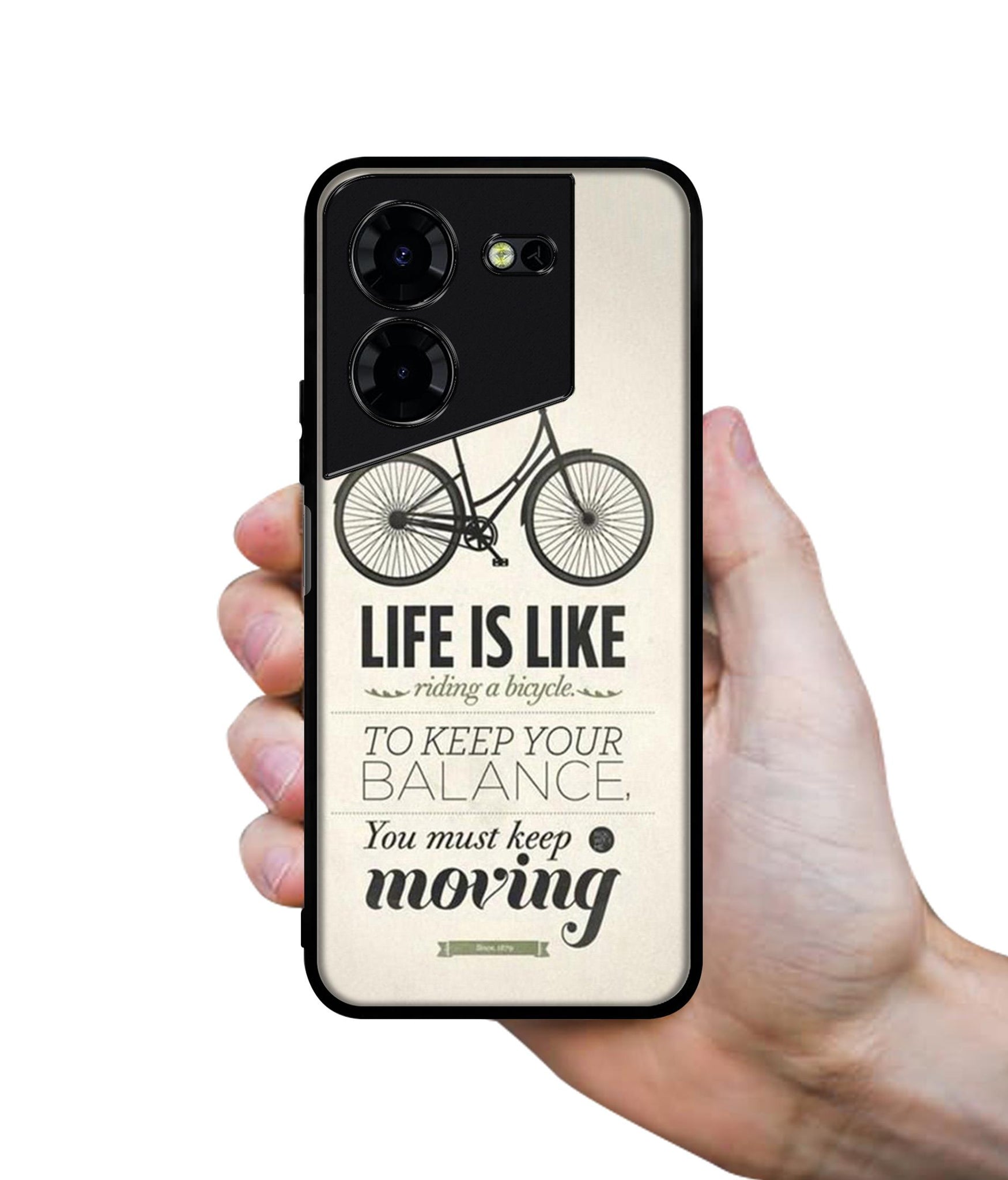 Life is Like Moving Design Designer 2D Printed Back Case Cover for Tecno Pova 5 4G / Pova 5 Pro 5G