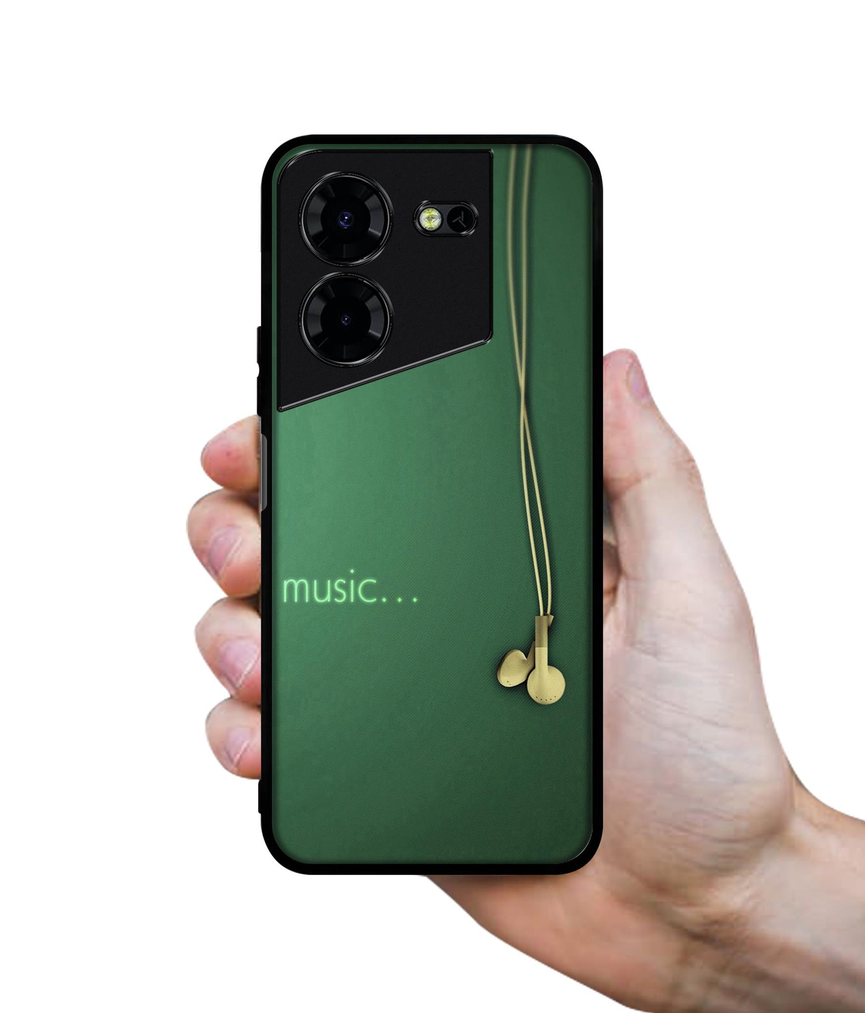 Headphone Music Design Designer 2D Printed Back Case Cover for Tecno Pova 5 4G / Pova 5 Pro 5G