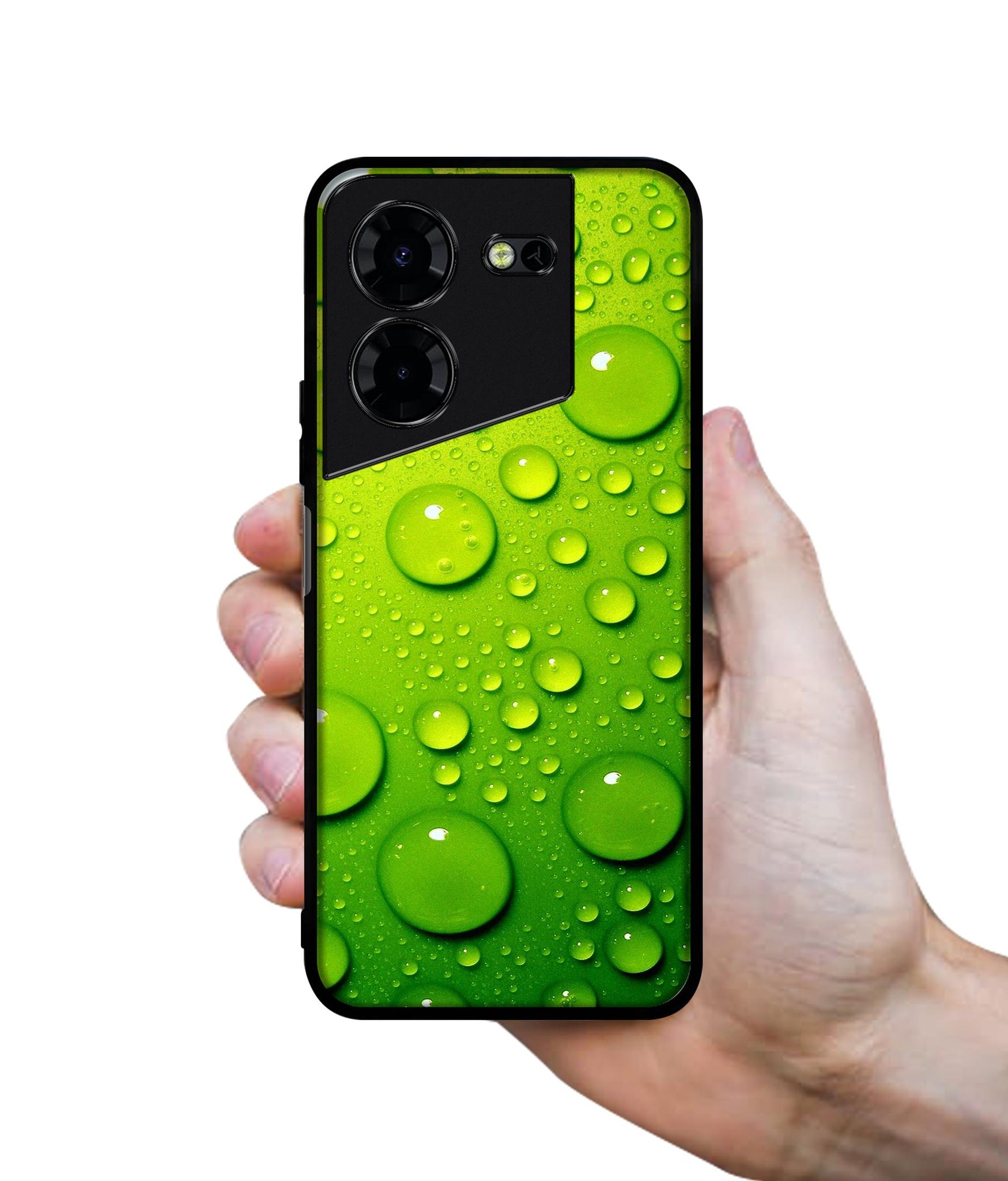 Green Bubbles Design Designer 2D Printed Back Case Cover for Tecno Pova 5 4G / Pova 5 Pro 5G