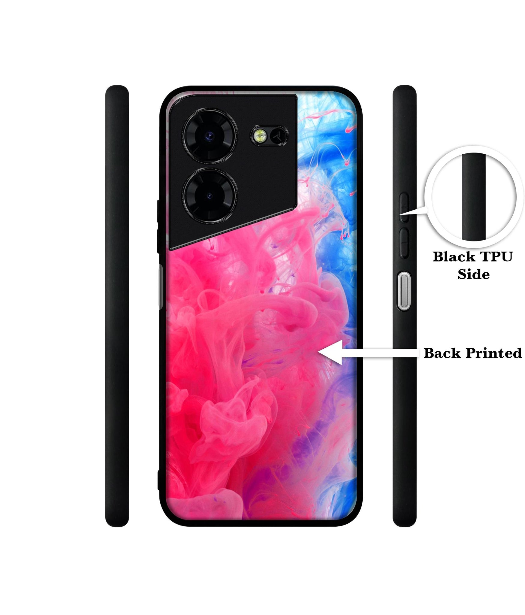 Fractal Paint Design Designer 2D Printed Back Case Cover for Tecno Pova 5 4G / Pova 5 Pro 5G
