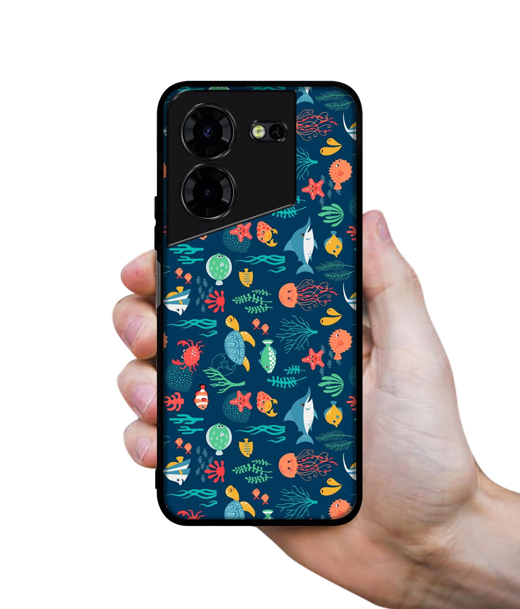 Aquarium Texture Design Designer 2D Printed Back Case Cover for Tecno Pova 5 4G / Pova 5 Pro 5G