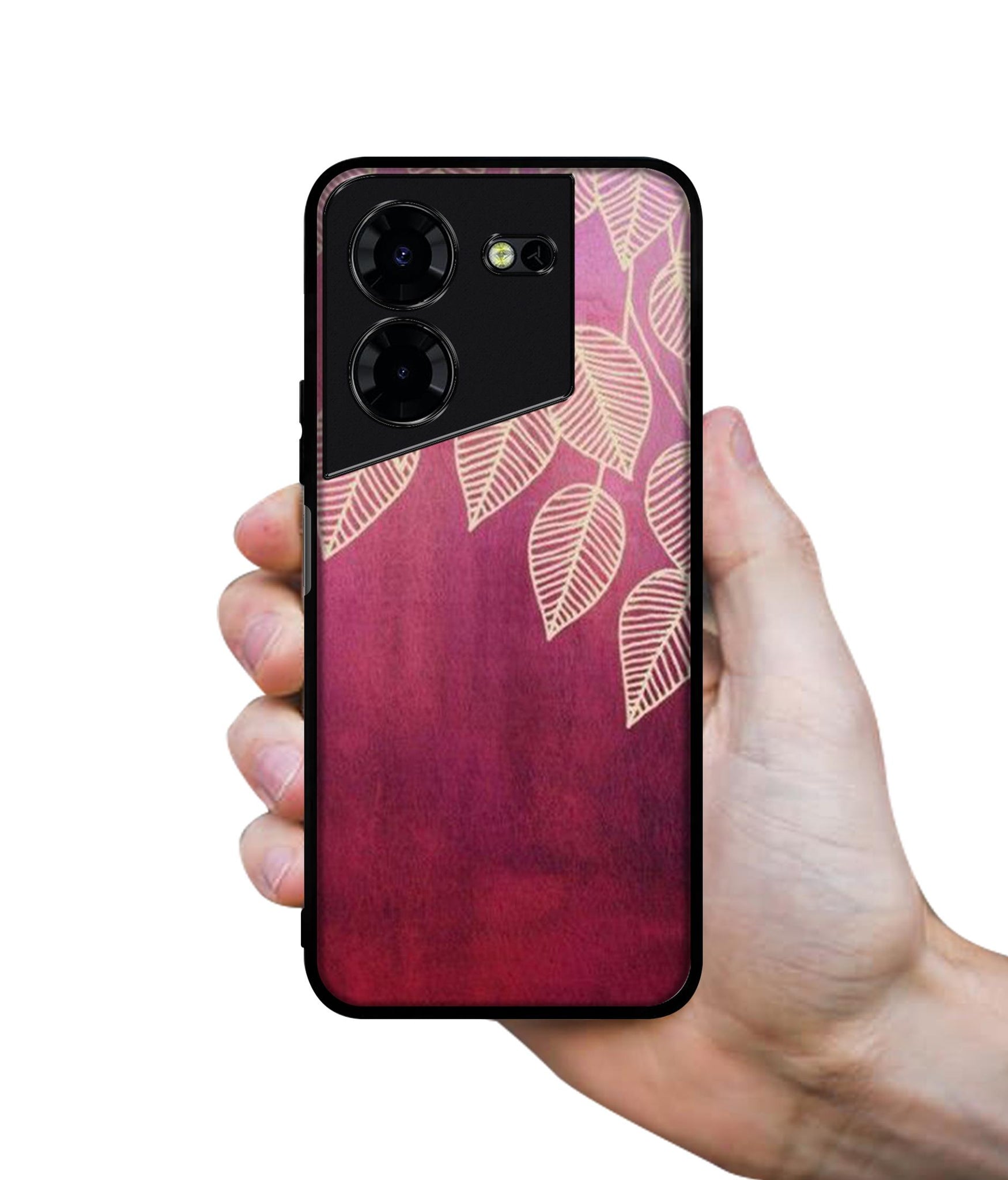 Leaf Pattern Design Designer 2D Printed Back Case Cover for Tecno Pova 5 4G / Pova 5 Pro 5G