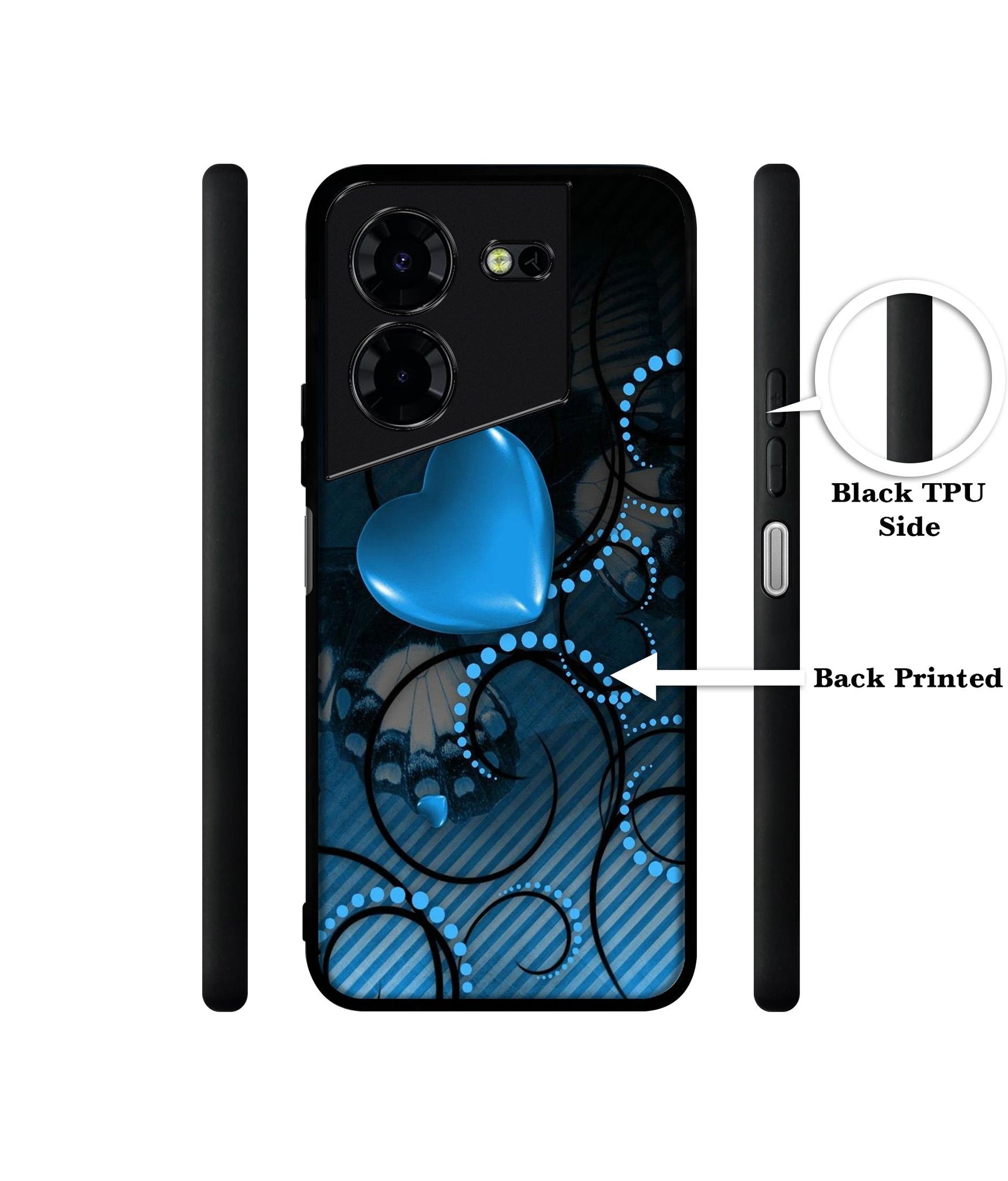 Hart Design Designer 2D Printed Back Case Cover for Tecno Pova 5 4G / Pova 5 Pro 5G