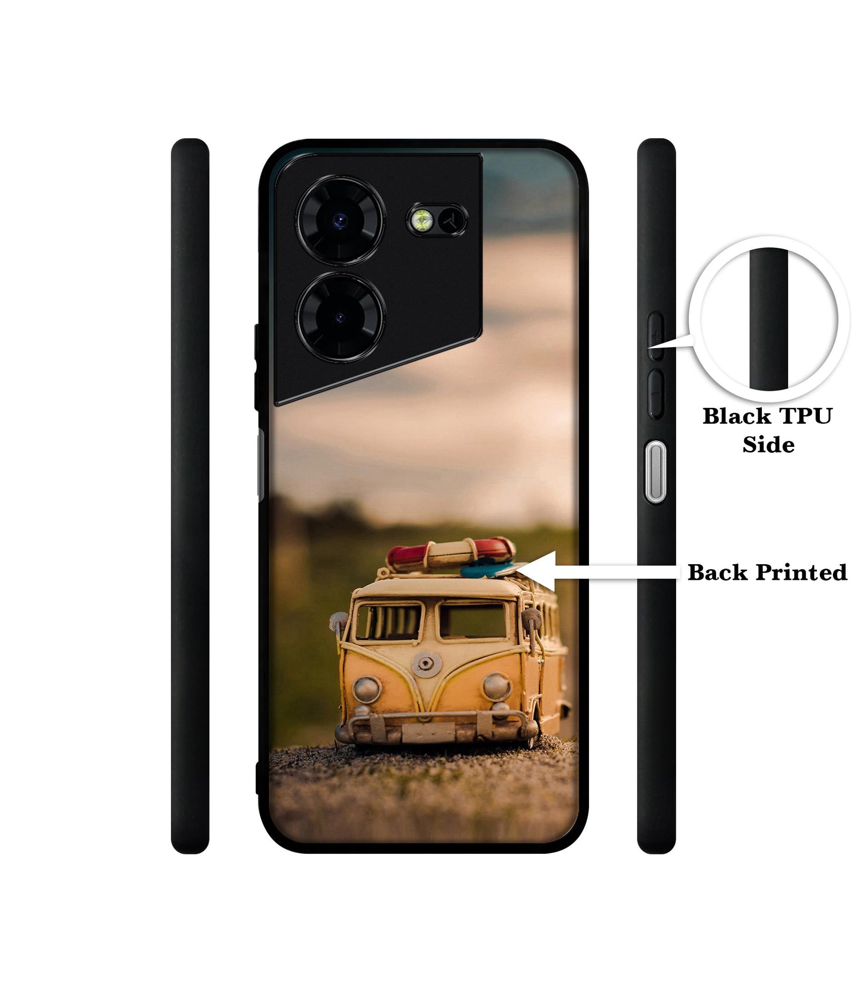 Toy Car Design Designer 2D Printed Back Case Cover for Tecno Pova 5 4G / Pova 5 Pro 5G