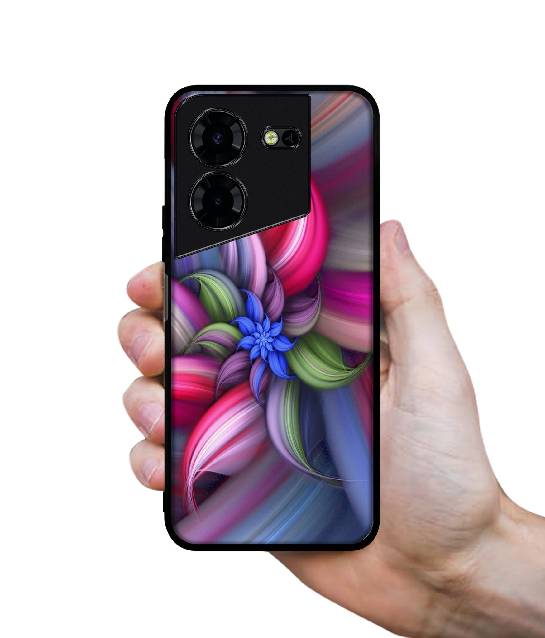 Colorful Flower Design Designer 2D Printed Back Case Cover for Tecno Pova 5 4G / Pova 5 Pro 5G