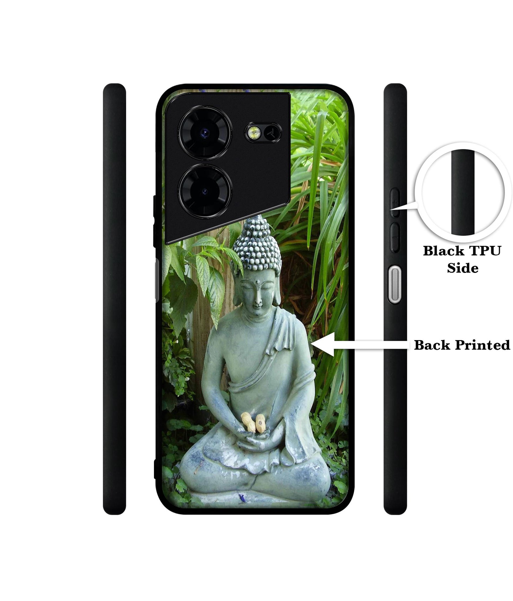 Buddhism Design Designer 2D Printed Back Case Cover for Tecno Pova 5 4G / Pova 5 Pro 5G