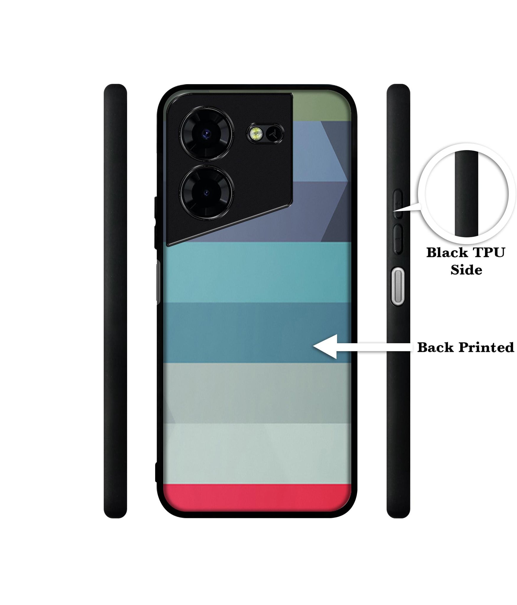 Colorful Lines Design Designer 2D Printed Back Case Cover for Tecno Pova 5 4G / Pova 5 Pro 5G