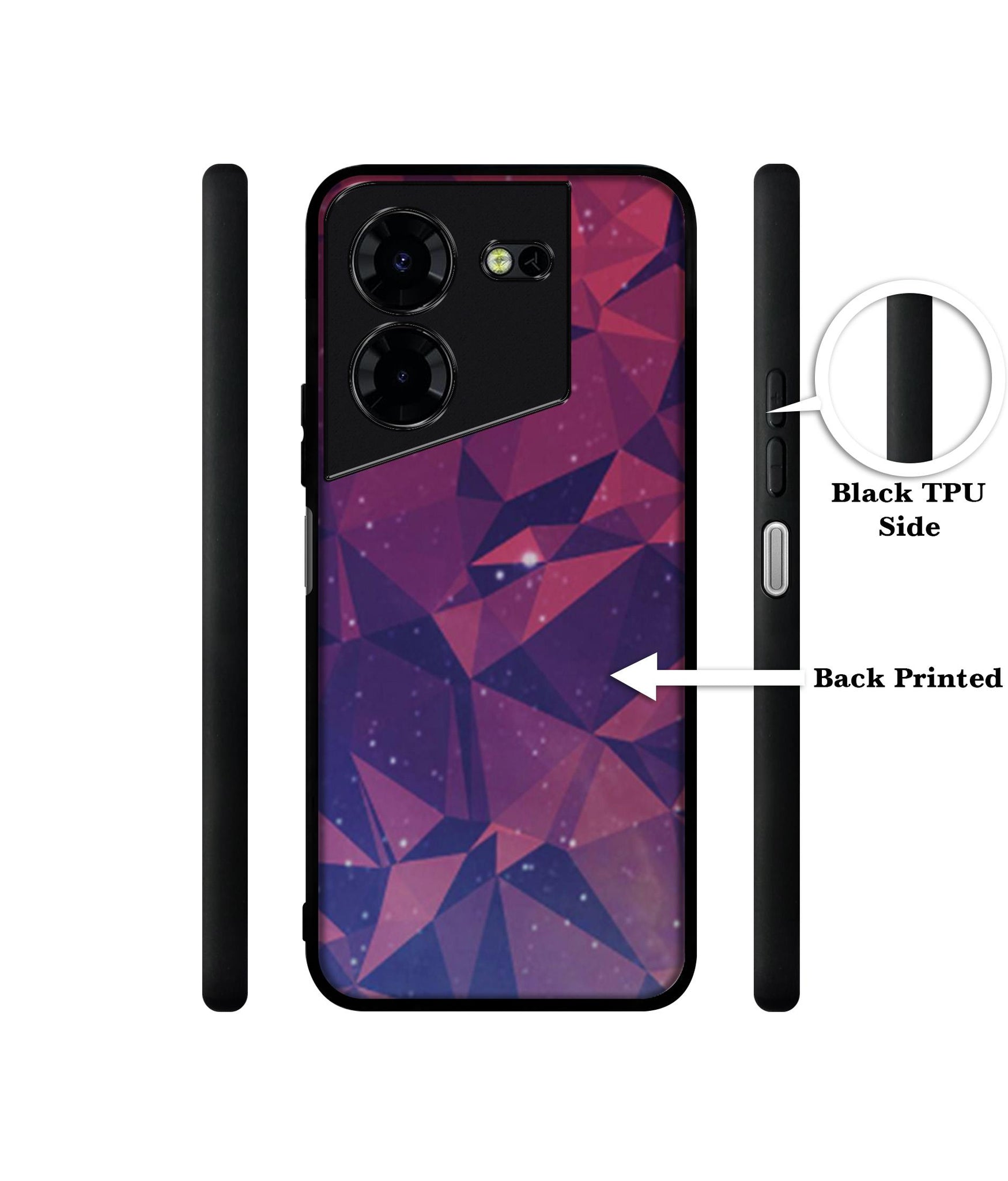 Bad Color Shape Design Designer 2D Printed Back Case Cover for Tecno Pova 5 4G / Pova 5 Pro 5G