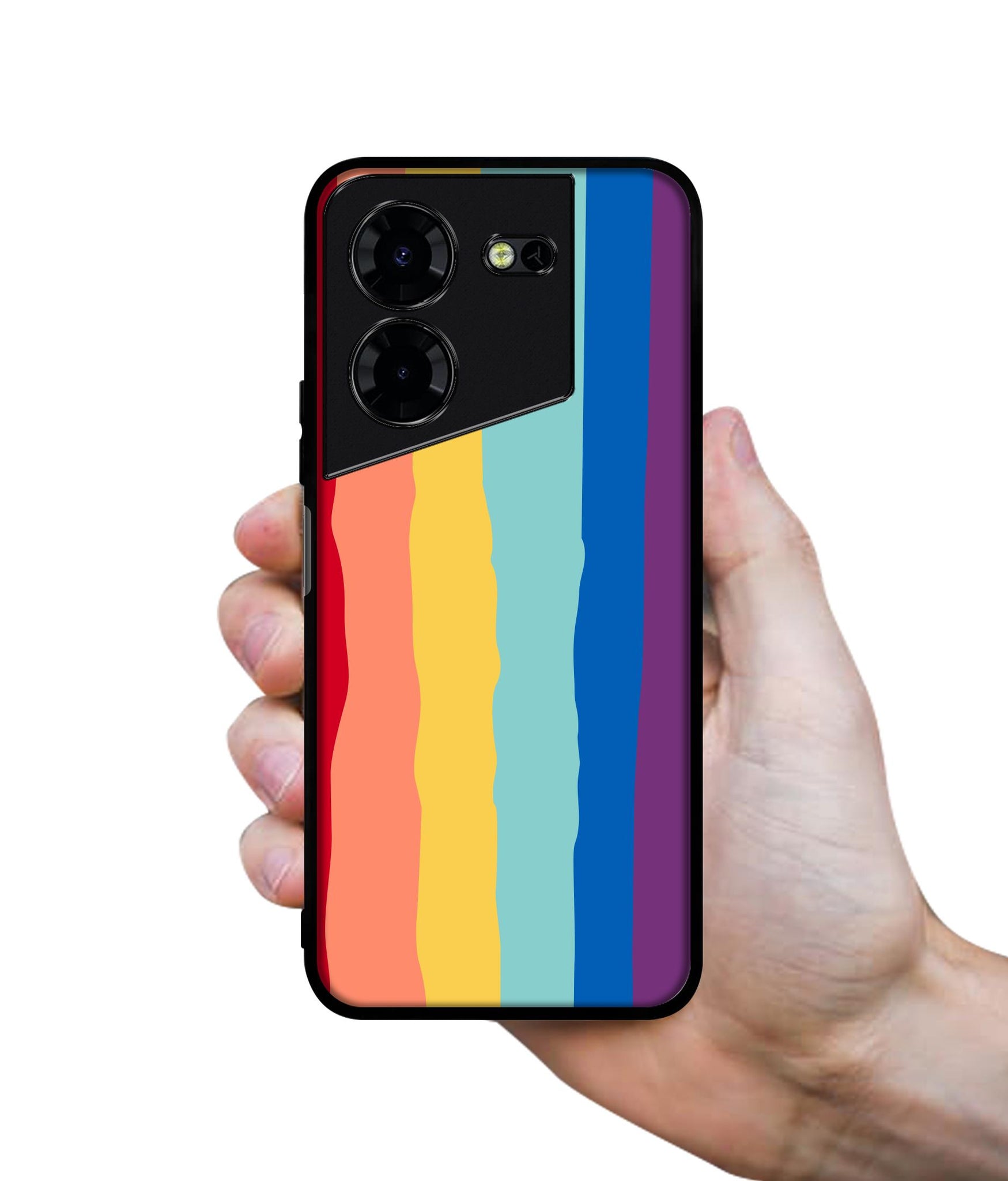 Rainbow Design Designer 2D Printed Back Case Cover for Tecno Pova 5 4G / Pova 5 Pro 5G