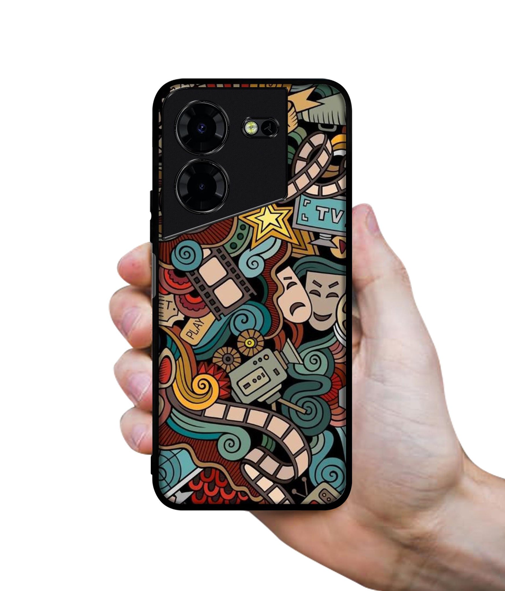 Movies Design Designer 2D Printed Back Case Cover for Tecno Pova 5 4G / Pova 5 Pro 5G