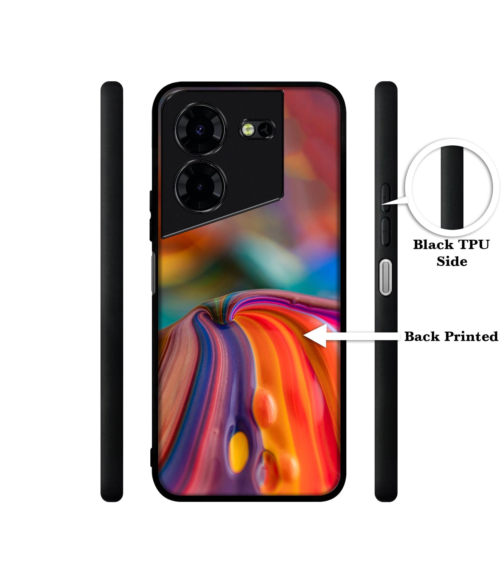 Rainbow Colors Designer 2D Printed Back Case Cover for Tecno Pova 5 4G / Pova 5 Pro 5G