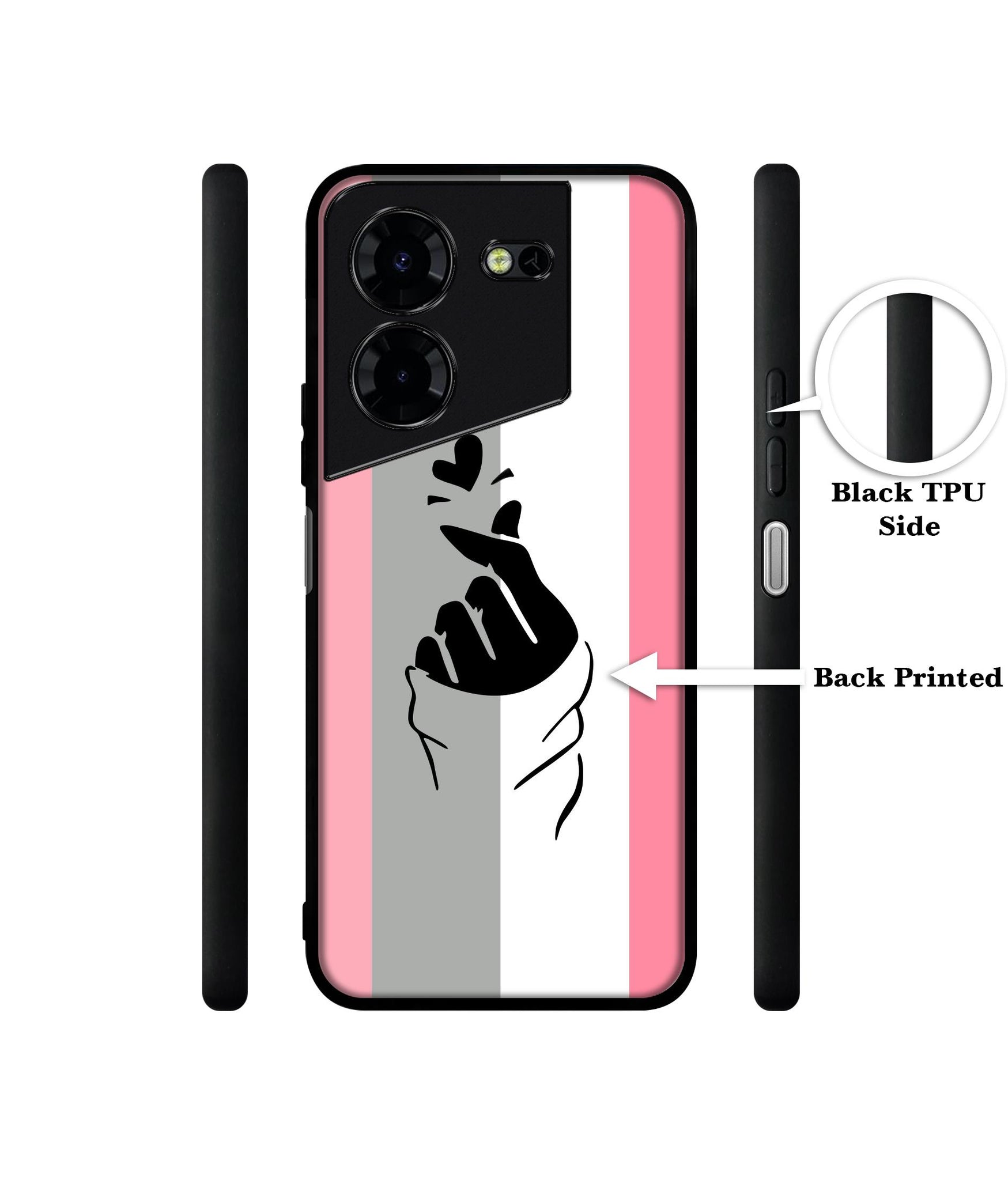 Cute Mini Love Design Designer 2D Printed Back Case Cover for Tecno Pova 5 4G / Pova 5 Pro 5G