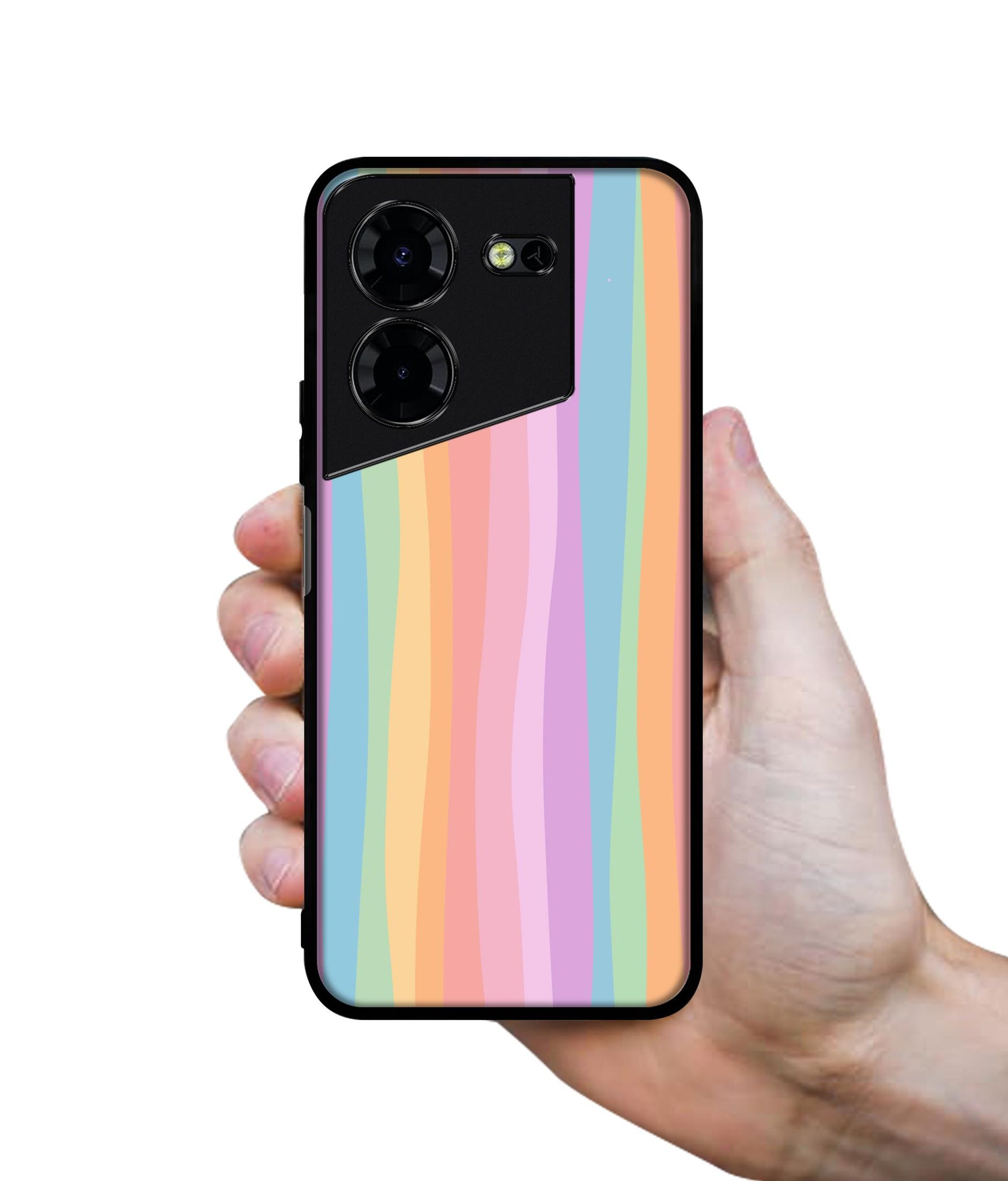 Cool Rainbow Design Designer 2D Printed Back Case Cover for Tecno Pova 5 4G / Pova 5 Pro 5G