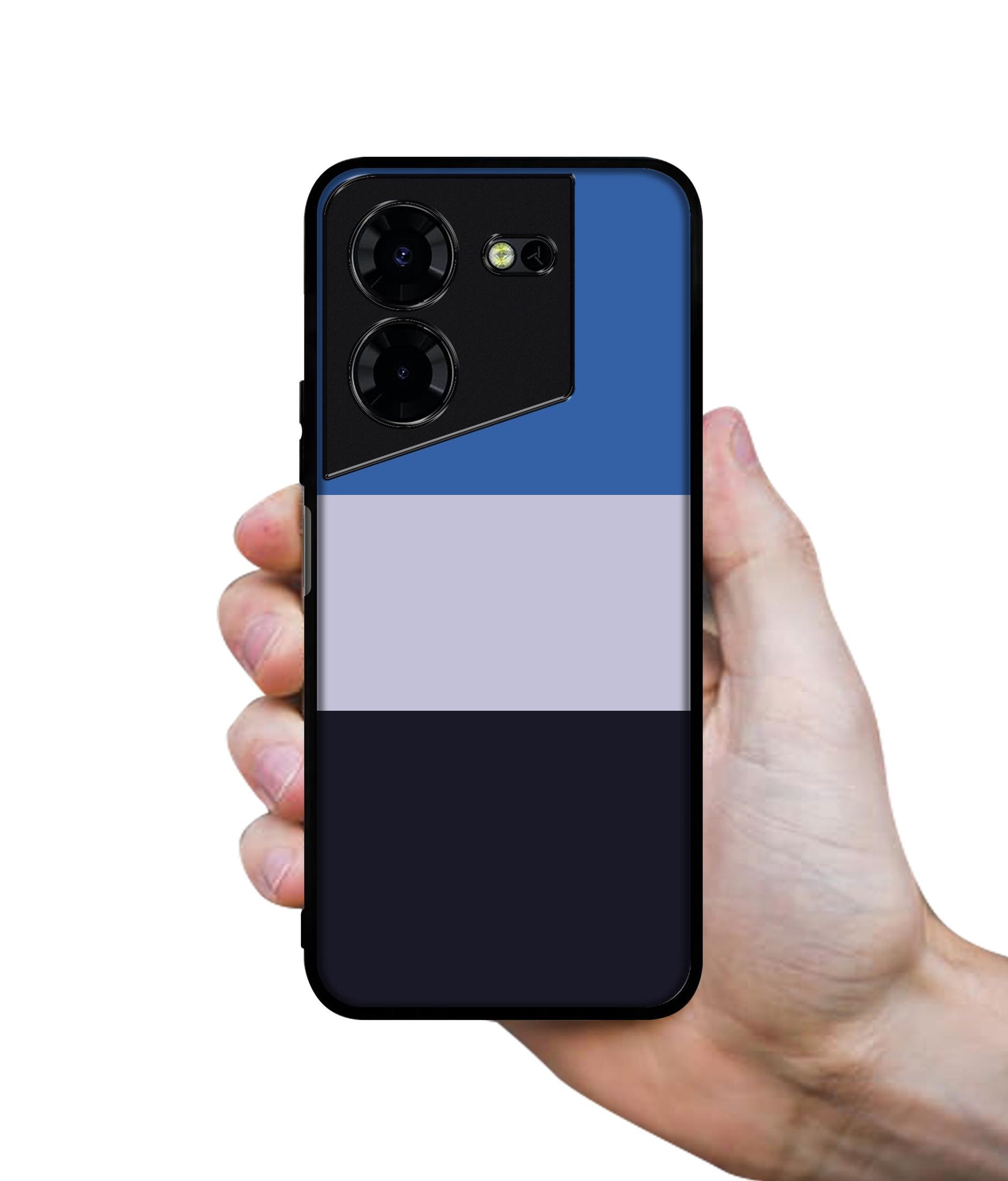 Three Color Stripes Design Designer 2D Printed Back Case Cover for Tecno Pova 5 4G / Pova 5 Pro 5G