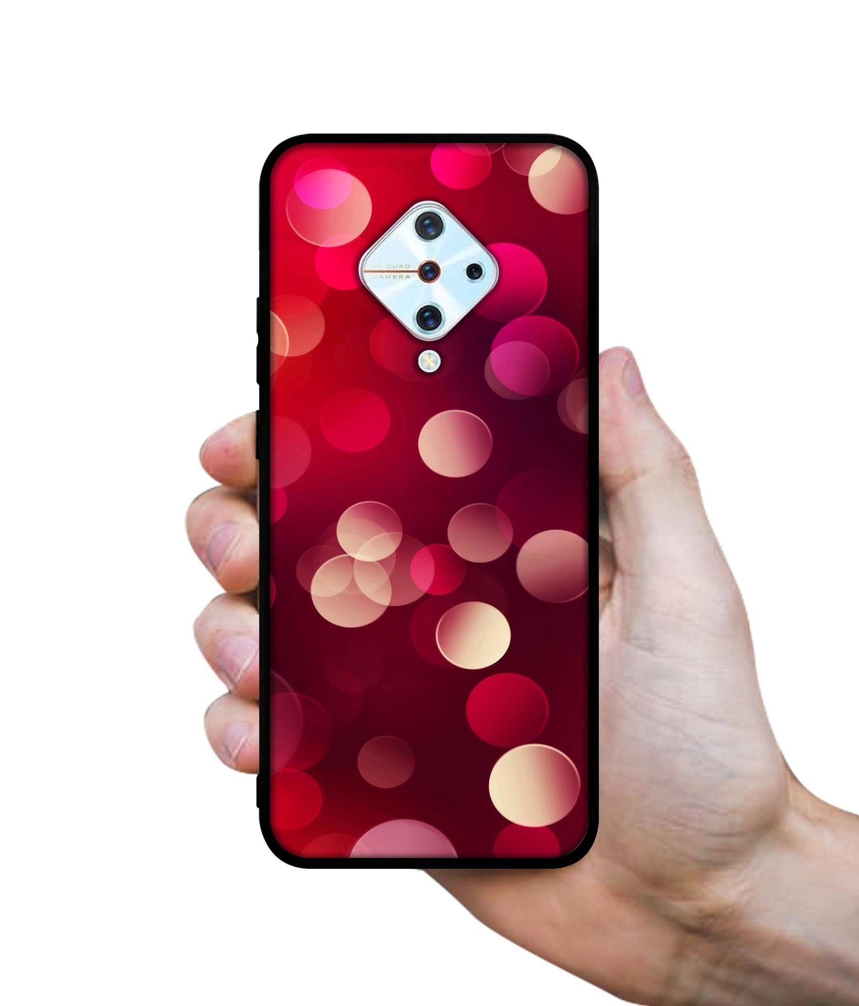 3D Circles Design Designer 2D Printed Back Case Cover for Vivo S1 Pro 4G