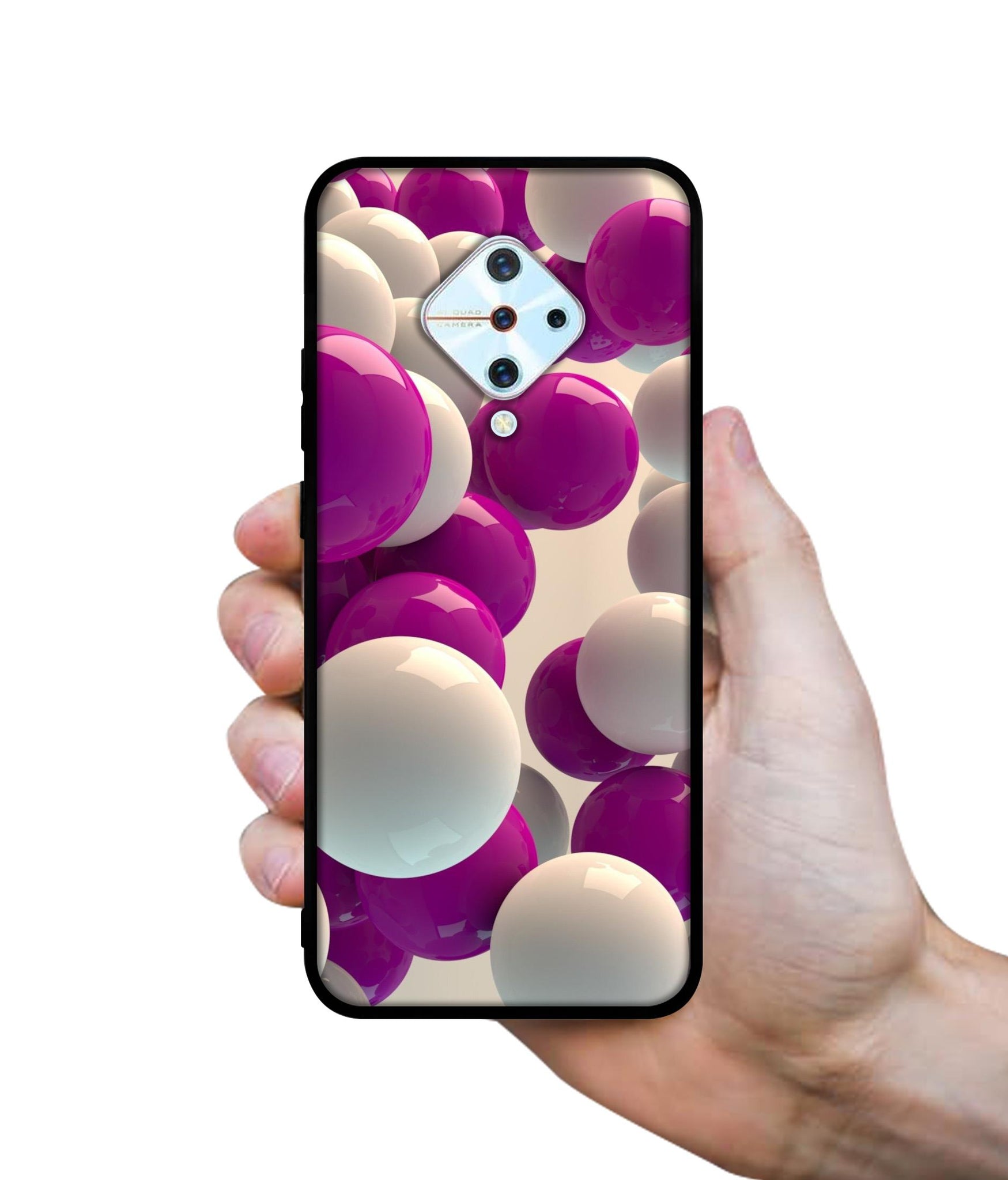 3D Balloons Design Designer 2D Printed Back Case Cover for Vivo S1 Pro 4G