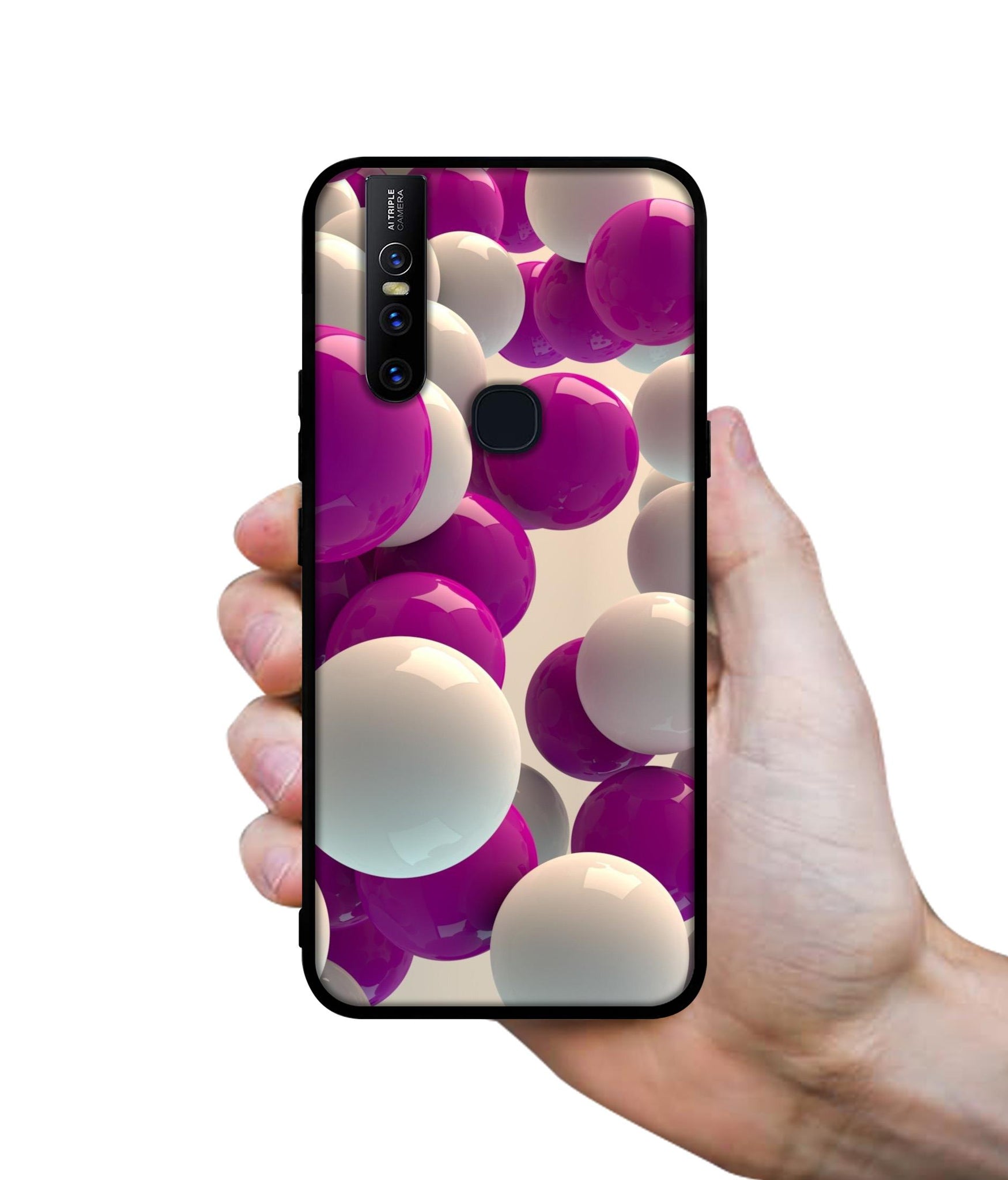 3D Balloons Design Designer 2D Printed Back Case Cover for Vivo V15 4G