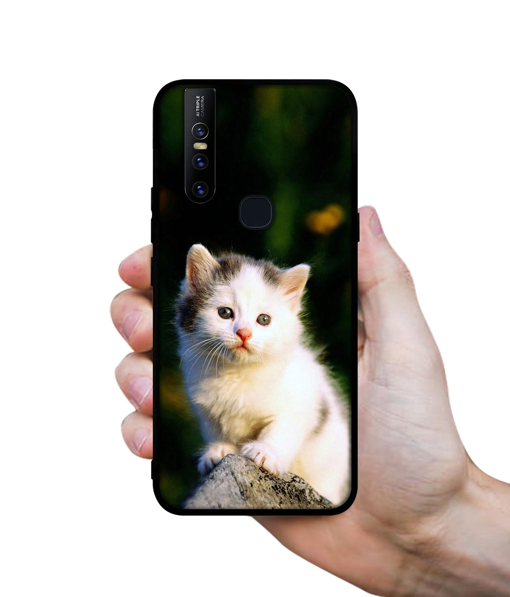 Sweet Cat Design Designer 2D Printed Back Case Cover for Vivo V15 4G