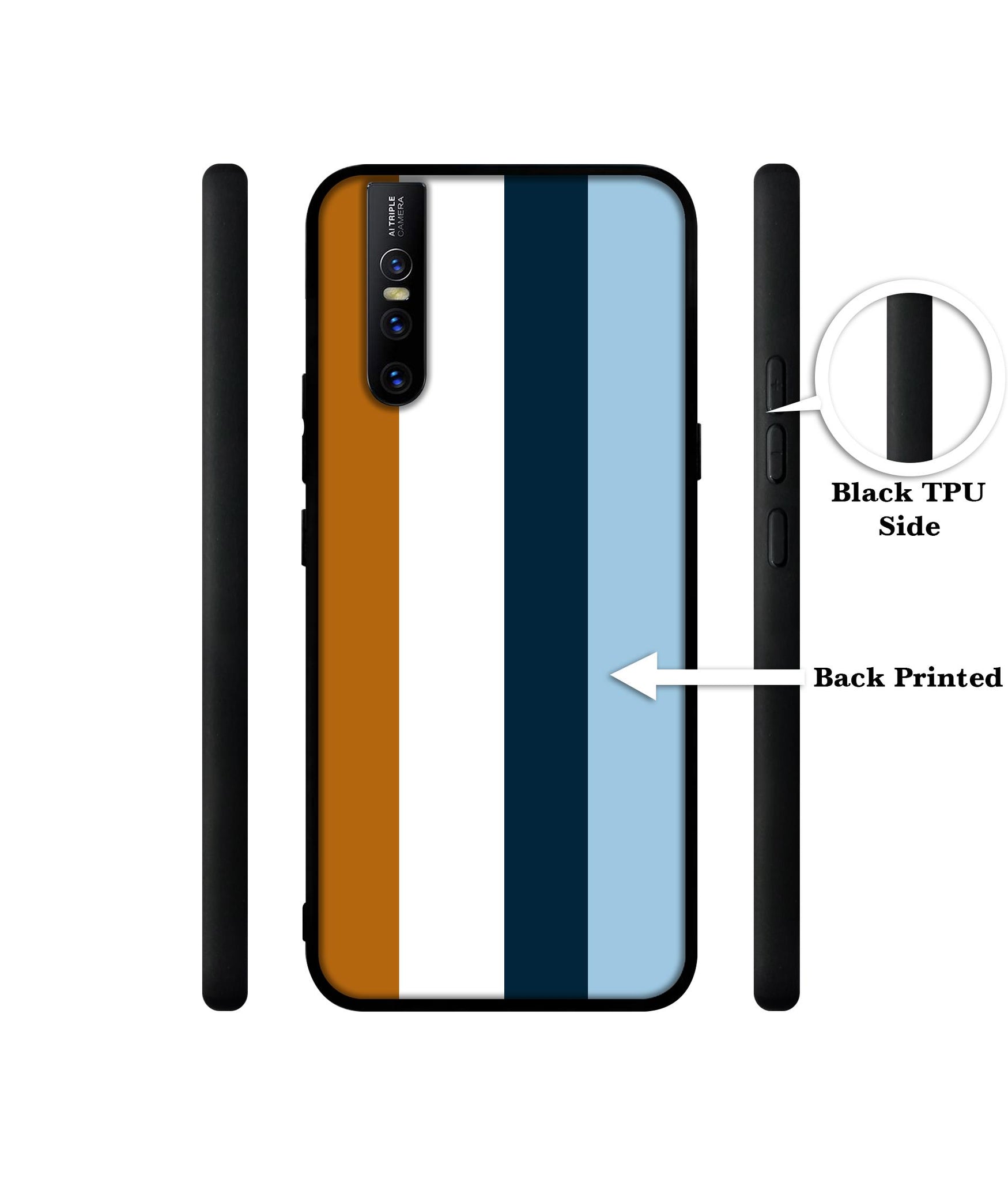 Color Stripes Design Designer 2D Printed Back Case Cover for Vivo V15 Pro 4G