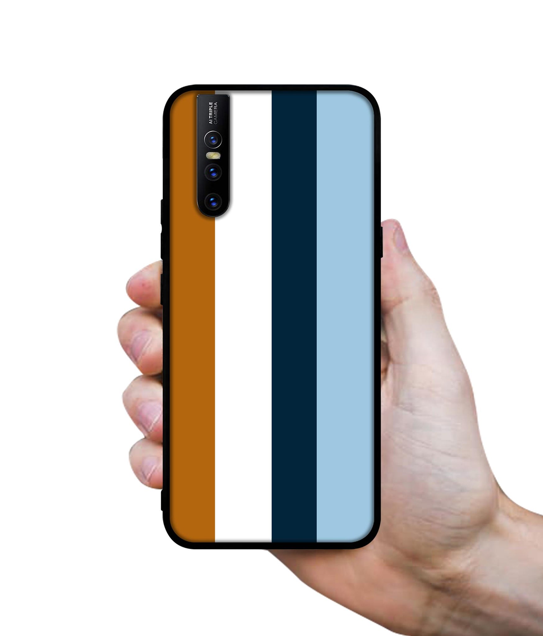 Color Stripes Design Designer 2D Printed Back Case Cover for Vivo V15 Pro 4G