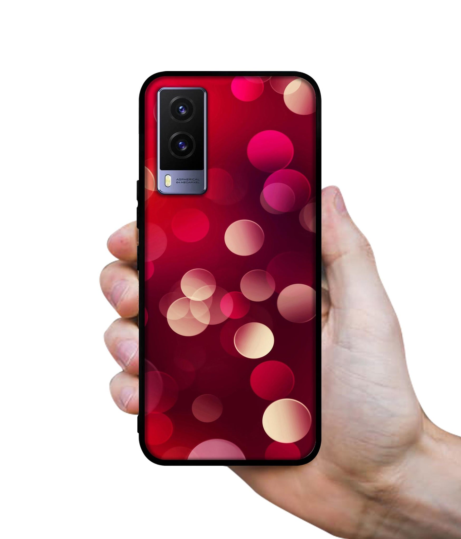 3D Circles Design Designer 2D Printed Back Case Cover for Vivo V21e 5G