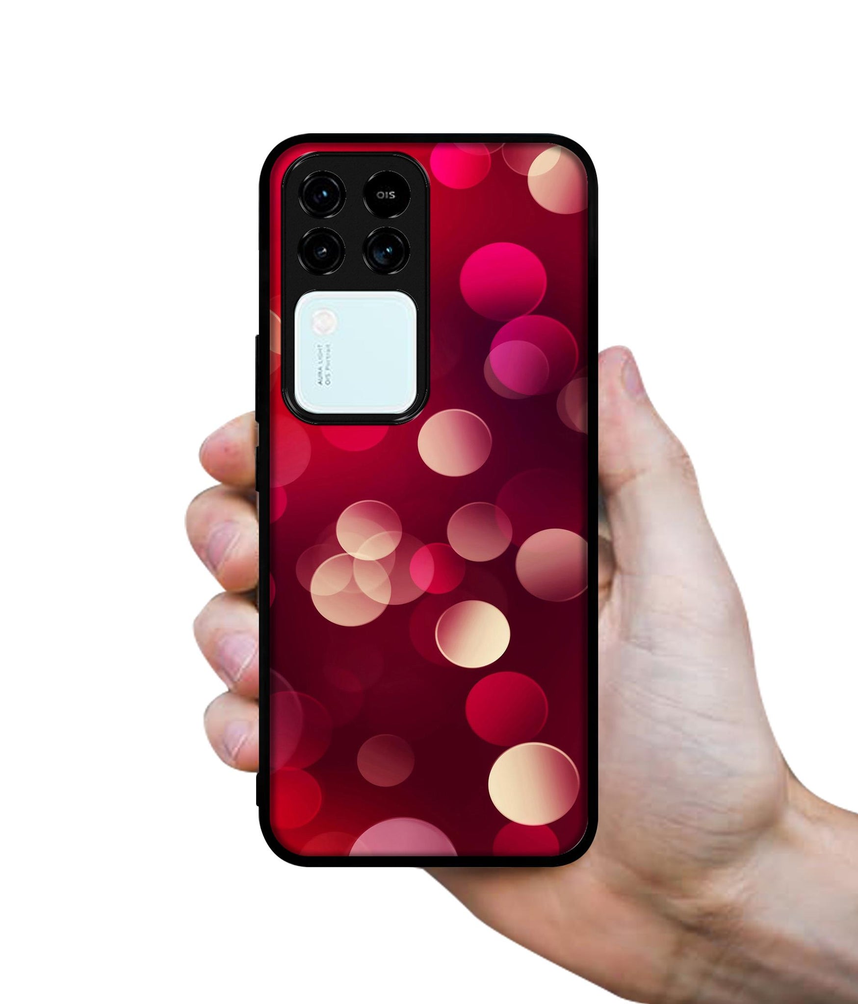 3D Circles Design Designer 2D Printed Back Case Cover for Vivo V30 5G / S18 5G