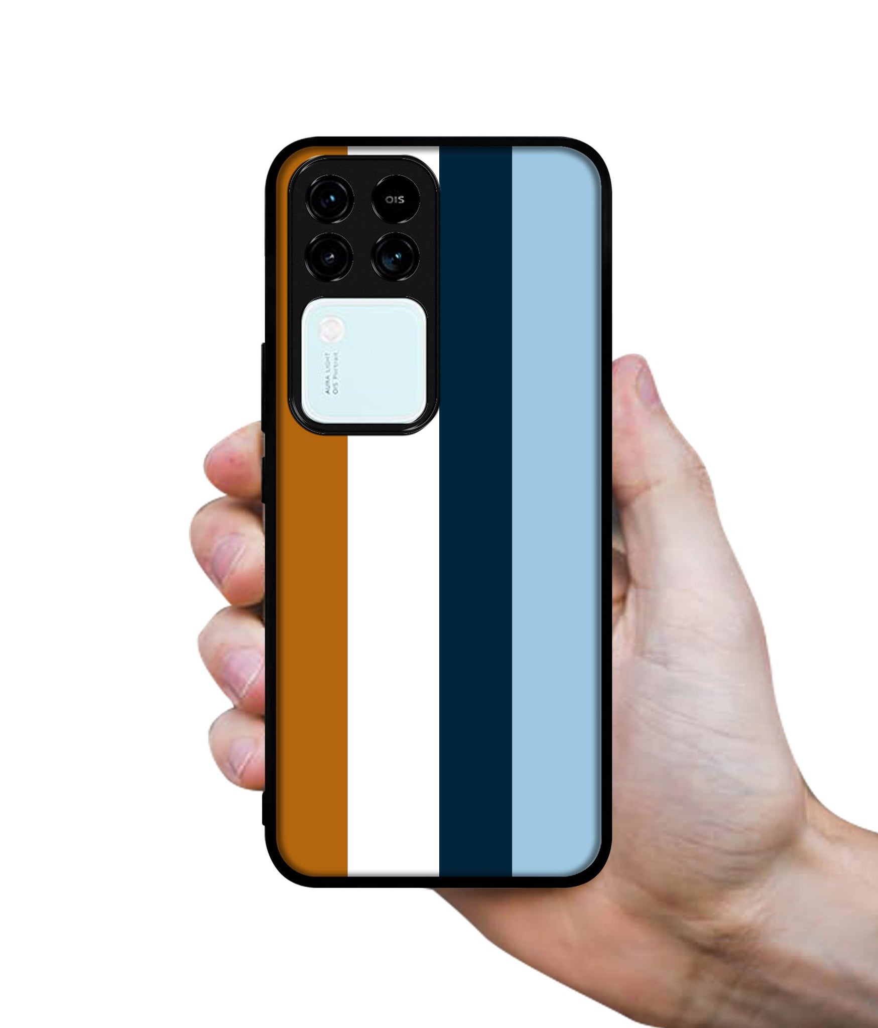 Color Stripes Design Designer 2D Printed Back Case Cover for Vivo V30 5G / S18 5G