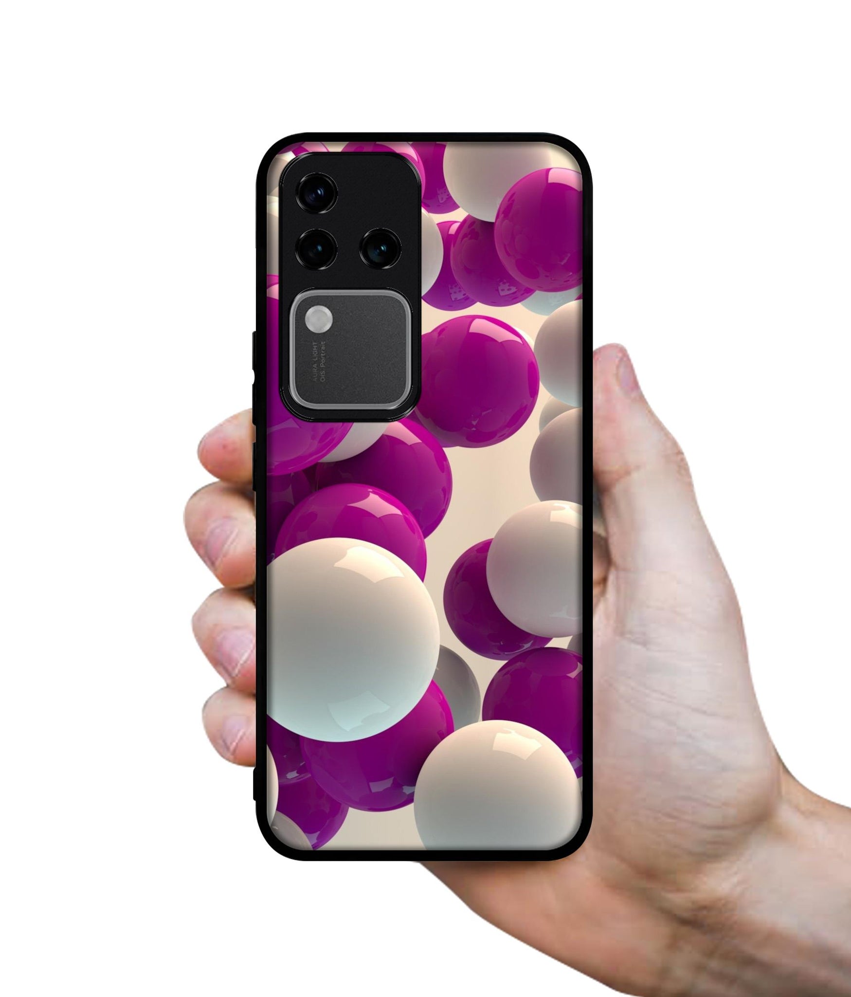 3D Balloons Design Designer 2D Printed Back Case Cover for Vivo V30 Pro 5G / S18 Pro 5G