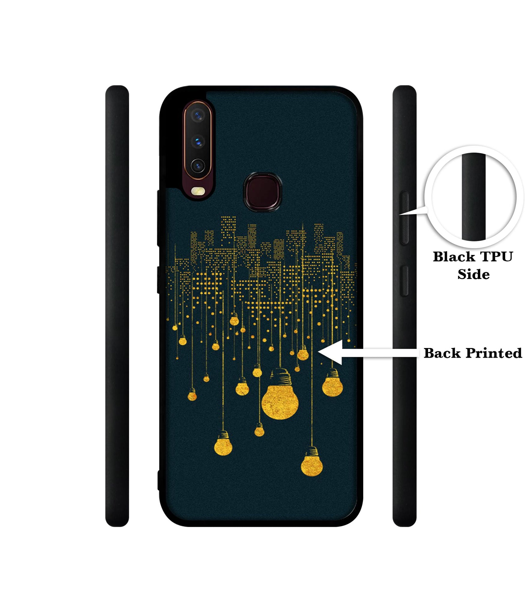 City Light Pattern Design Designer 2D Printed Back Case Cover for Vivo Y17 / Y12 / Y15