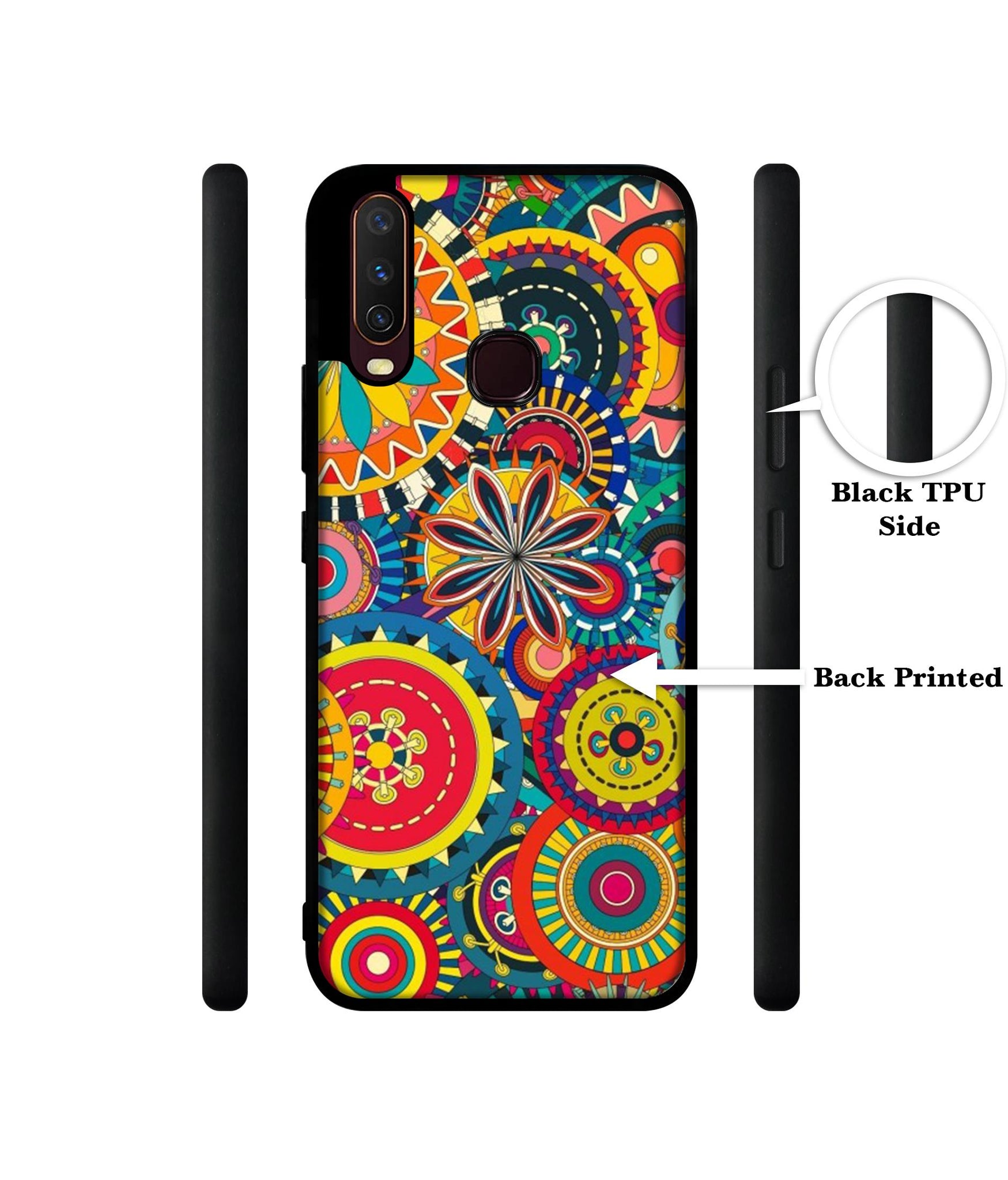 Ring Pattern Print Design Designer 2D Printed Back Case Cover for Vivo Y17 / Y12 / Y15