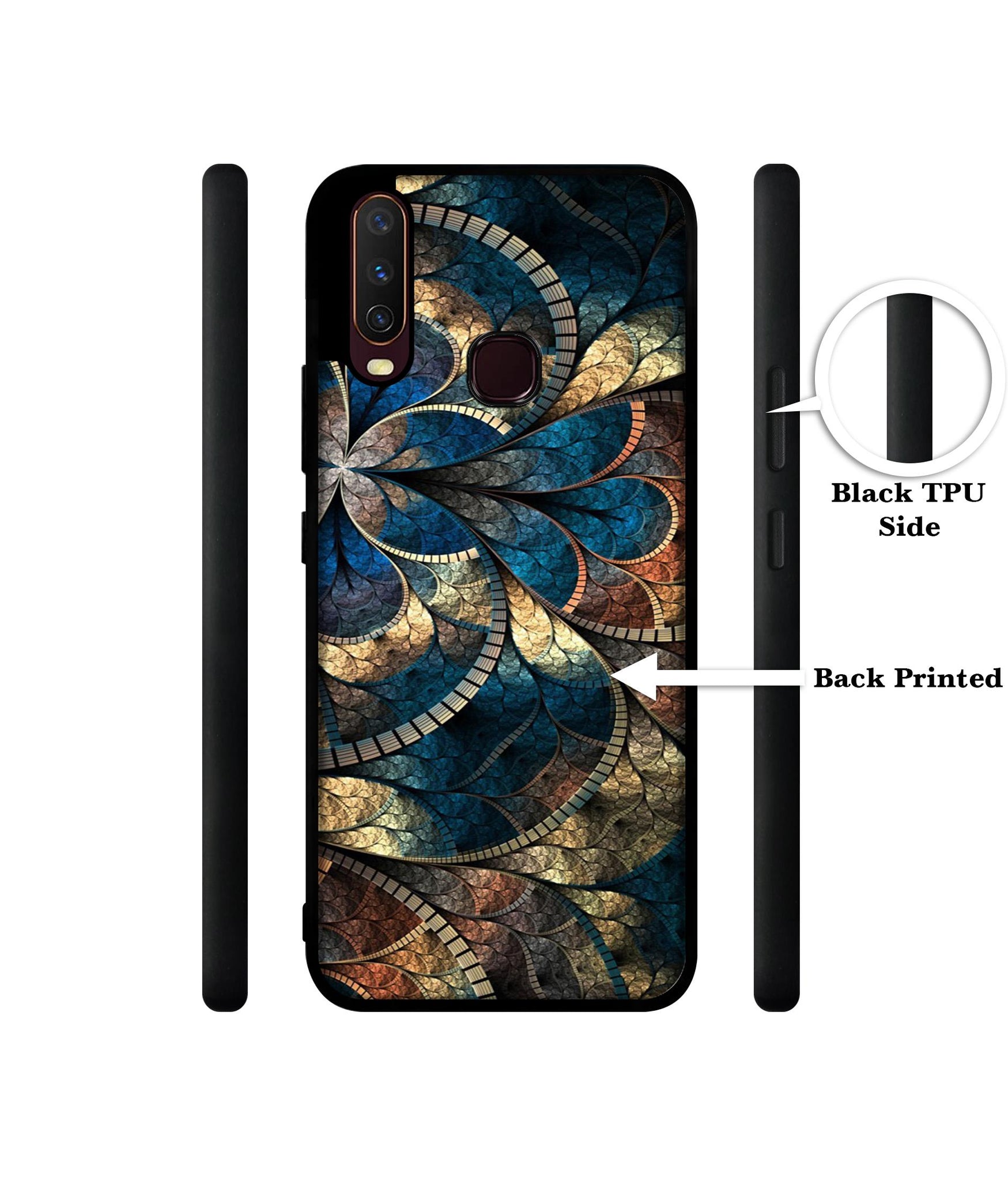 Fractional Pattern Design Designer 2D Printed Back Case Cover for Vivo Y17 / Y12 / Y15