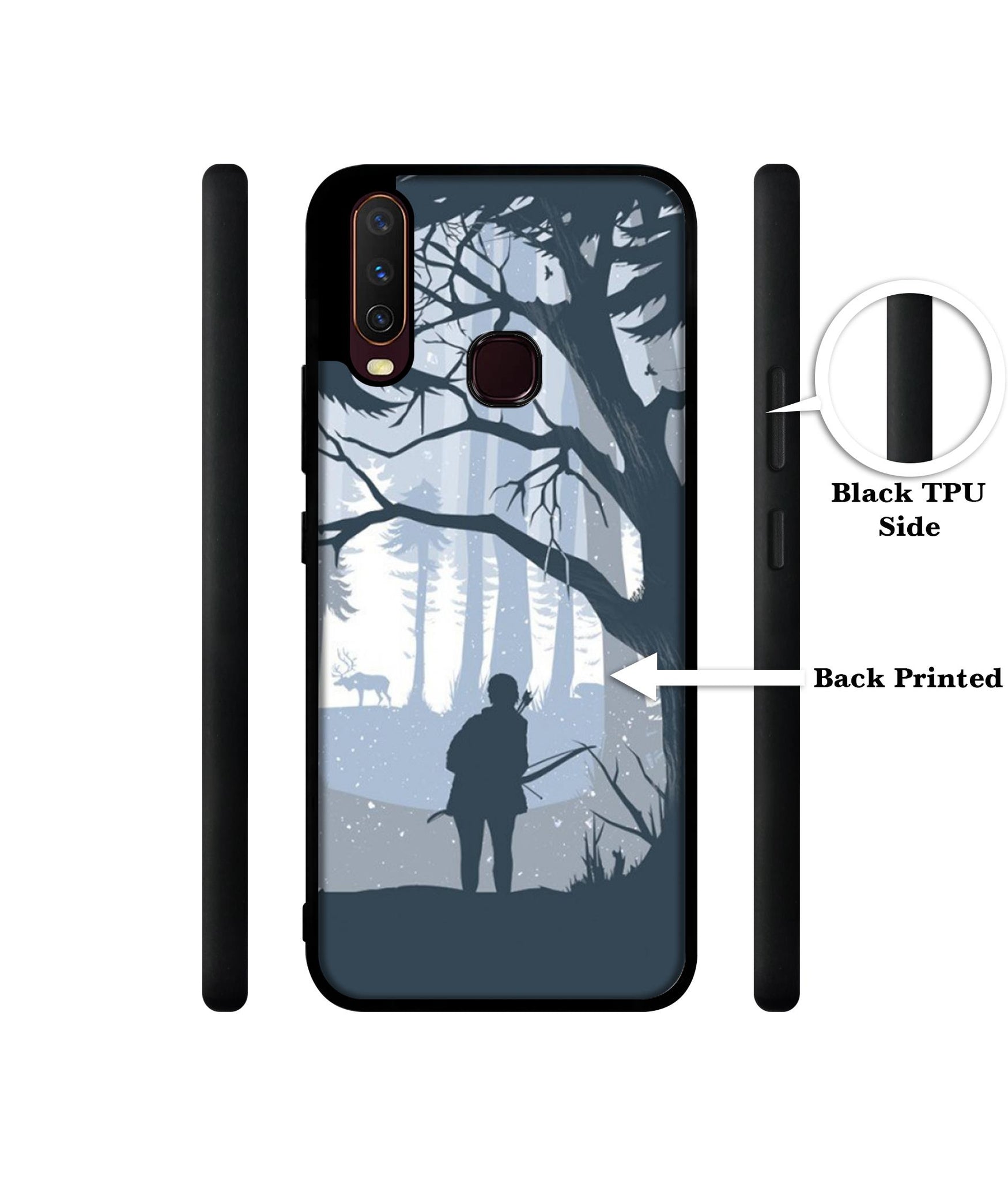 Hunter Design Designer 2D Printed Back Case Cover for Vivo Y17 / Y12 / Y15