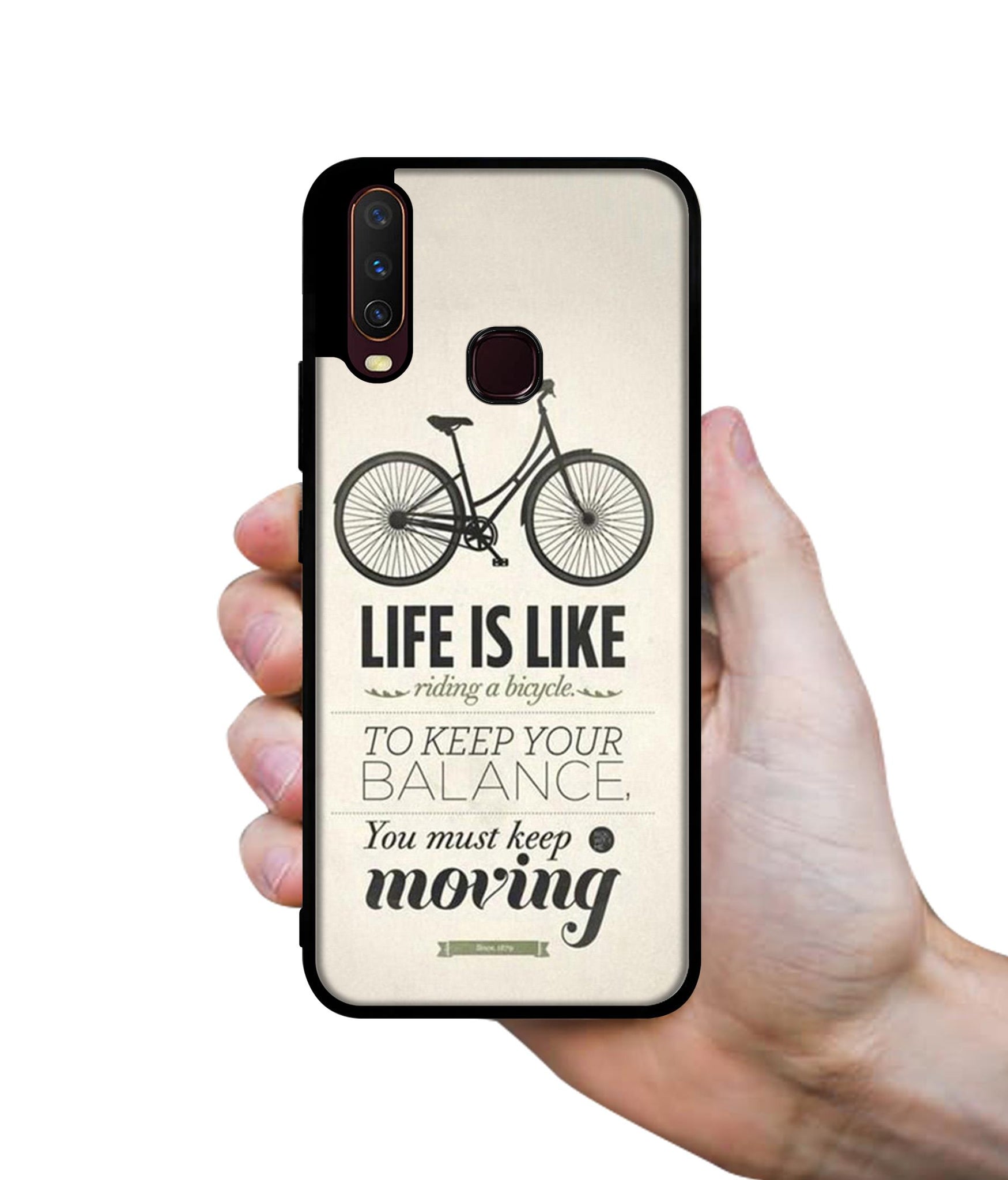 Life is Like Moving Design Designer 2D Printed Back Case Cover for Vivo Y17 / Y12 / Y15