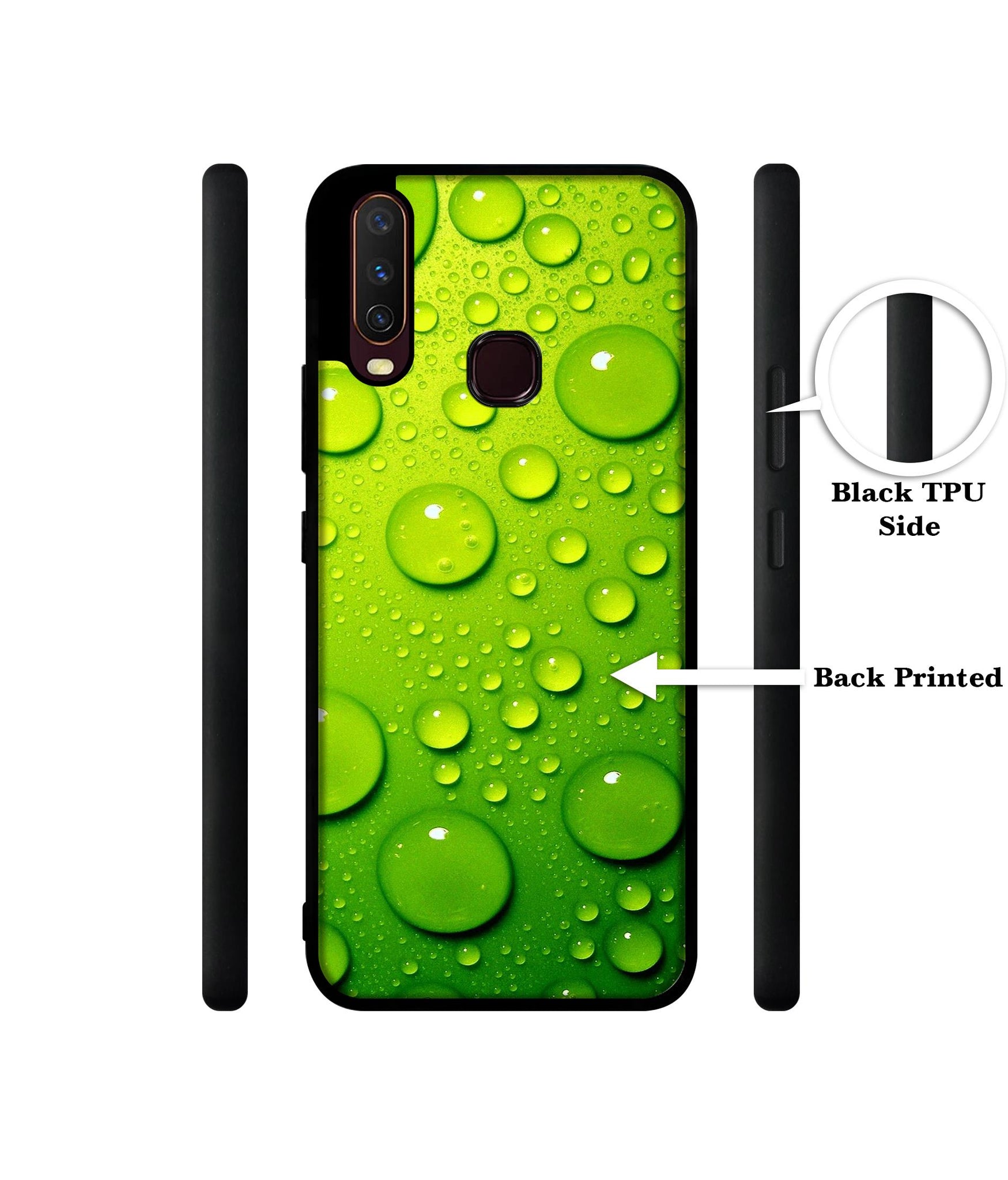 Green Bubbles Design Designer 2D Printed Back Case Cover for Vivo Y17 / Y12 / Y15