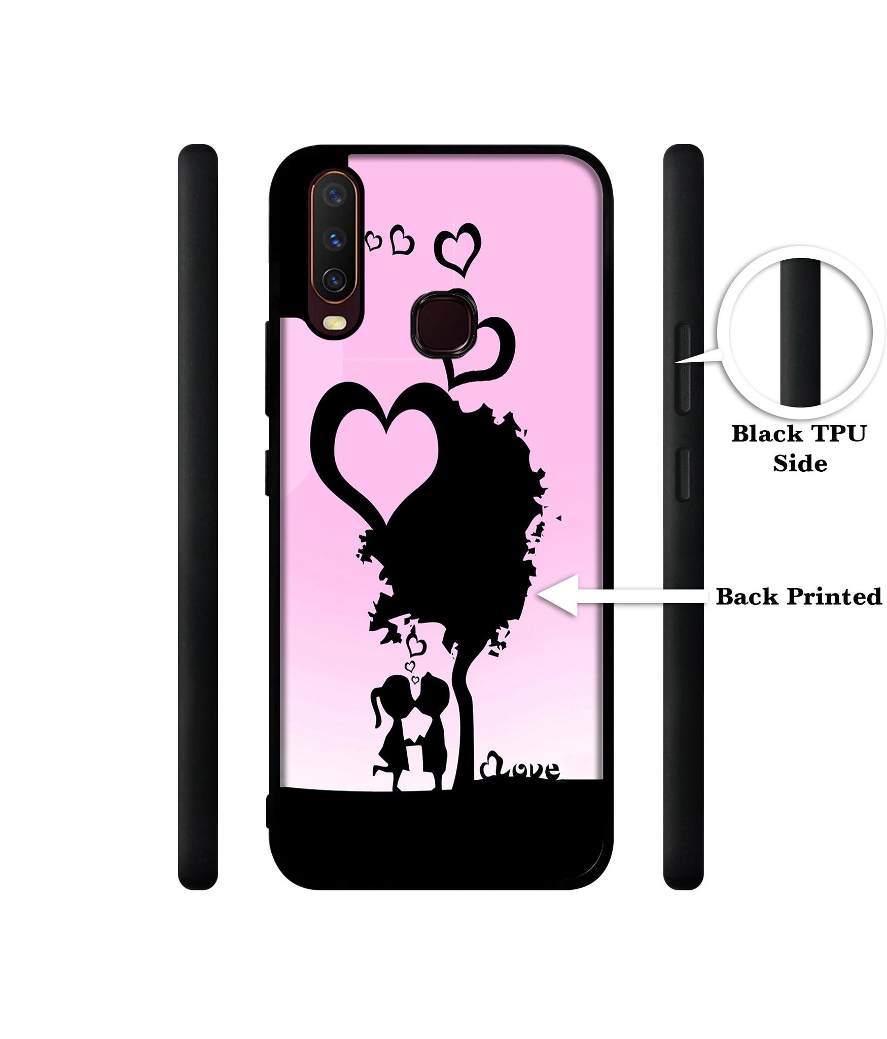 Sweet Love Design Designer 2D Printed Back Case Cover for Vivo Y17 / Y12 / Y15