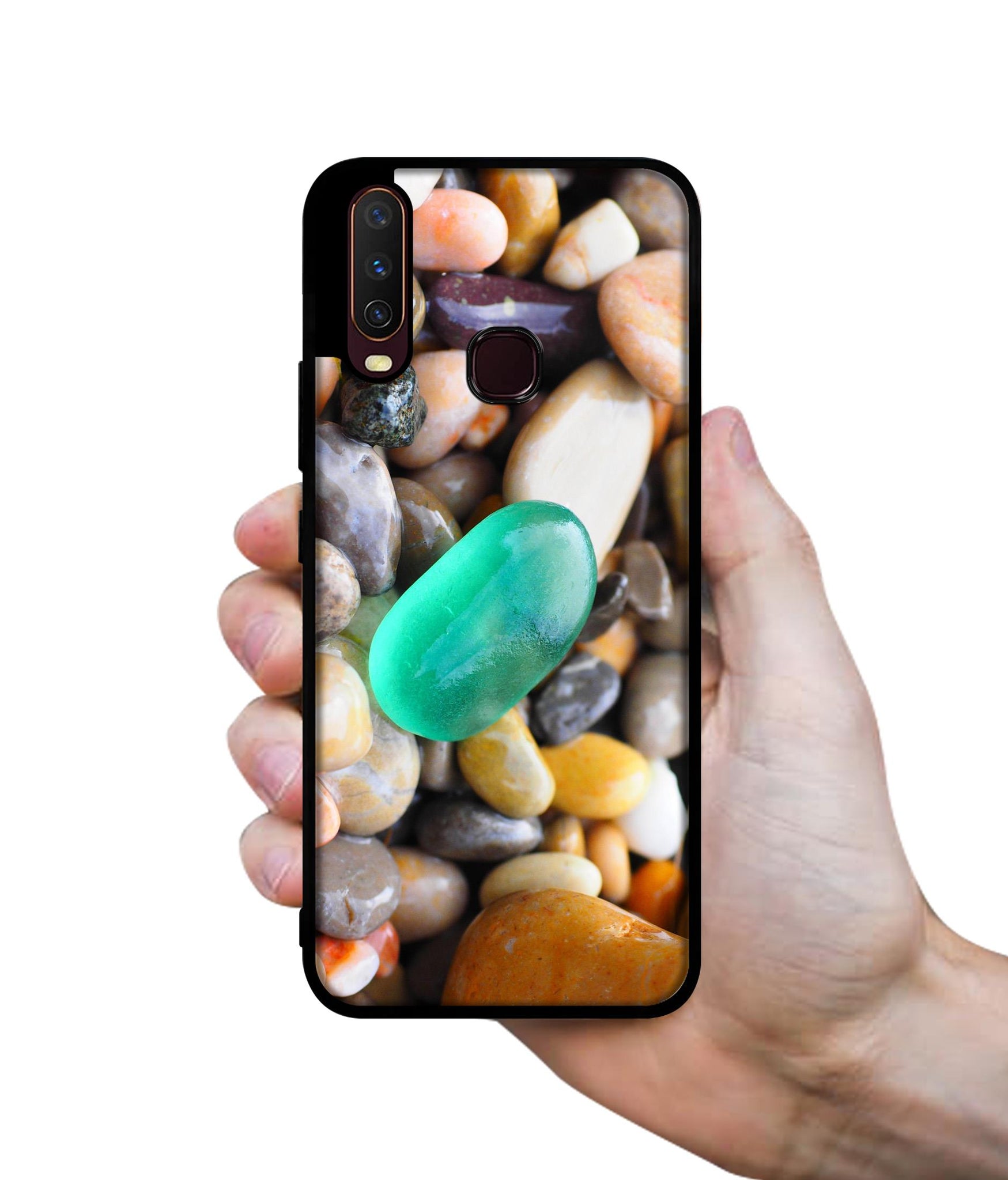 Sea Stones Design Designer 2D Printed Back Case Cover for Vivo Y17 / Y12 / Y15