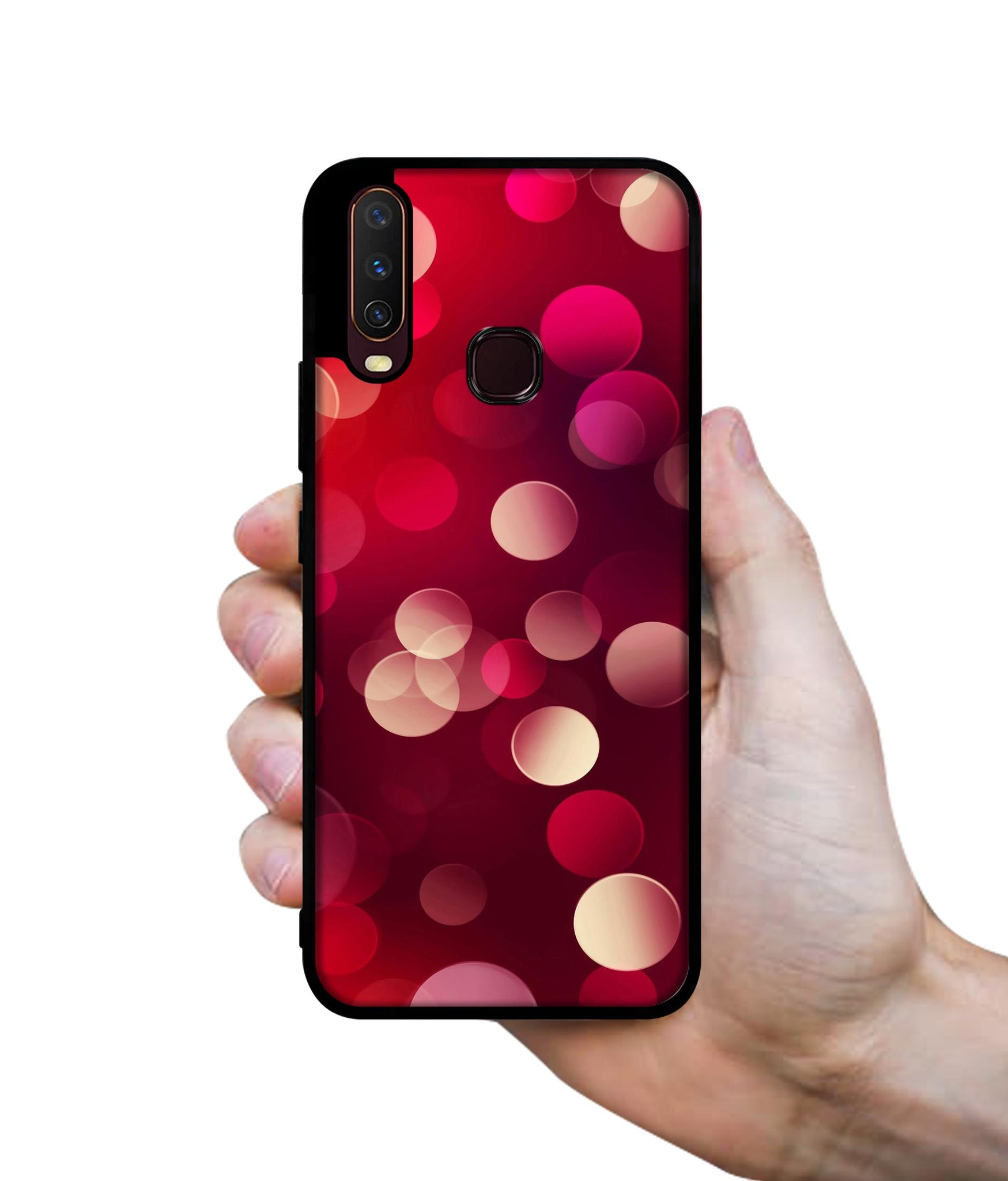 3D Circles Design Designer 2D Printed Back Case Cover for Vivo Y17 / Y12 / Y15